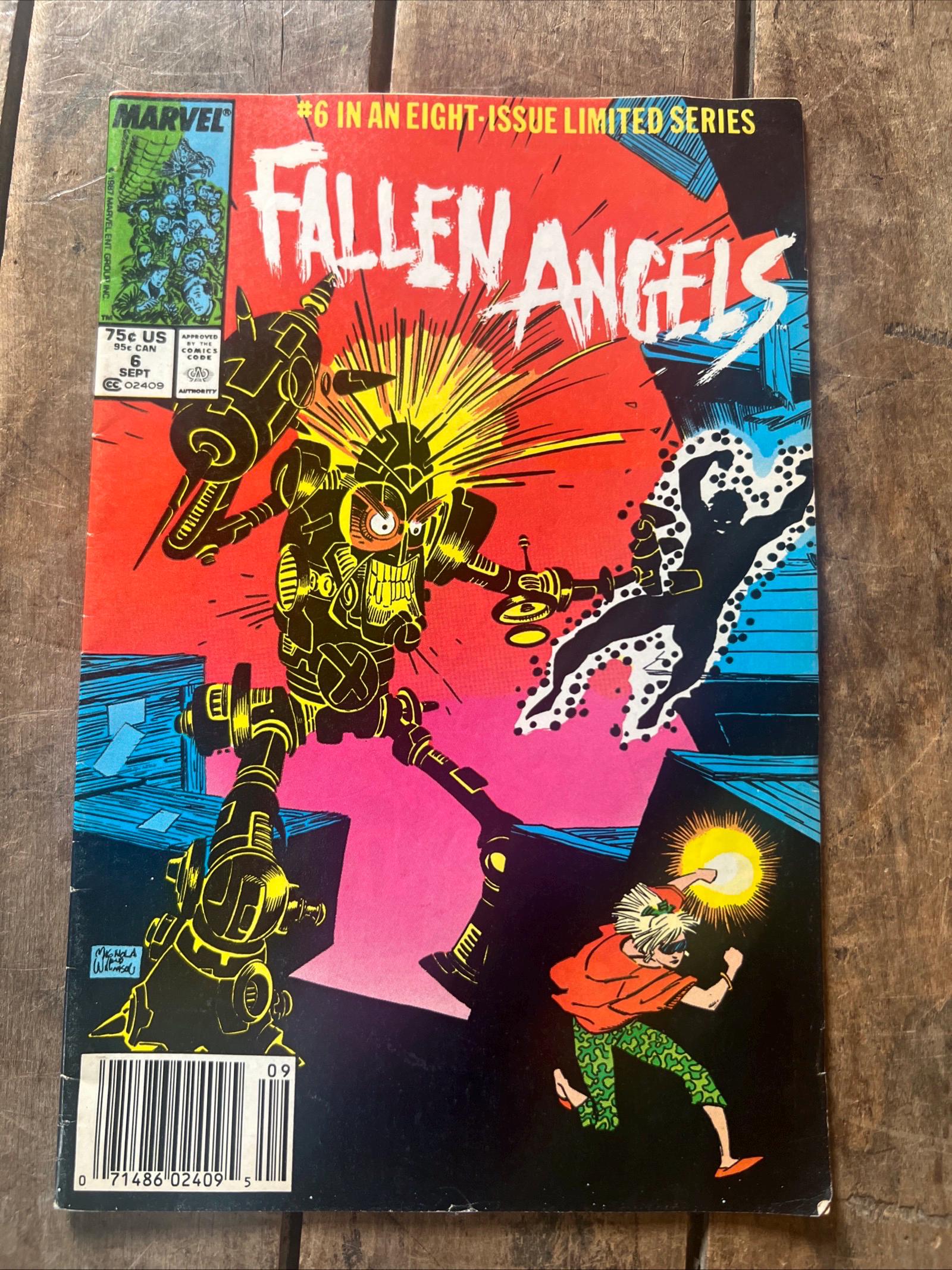 Fallen Angels #6 Newsstand Edition (1987) Marvel Comic Book
