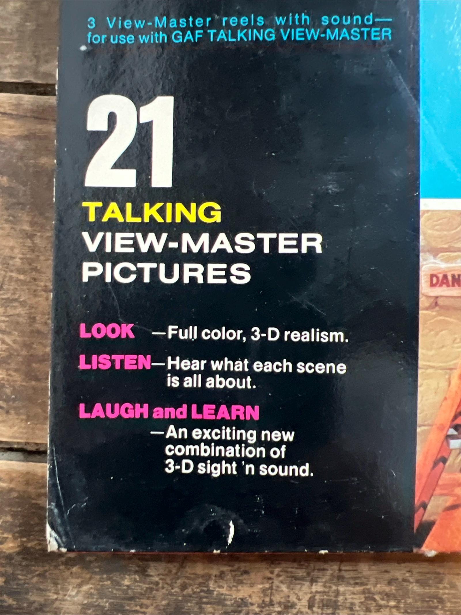 Talking View Master Reels - Walt Disney Mickey Mouse Clock Cleaners - Box Set