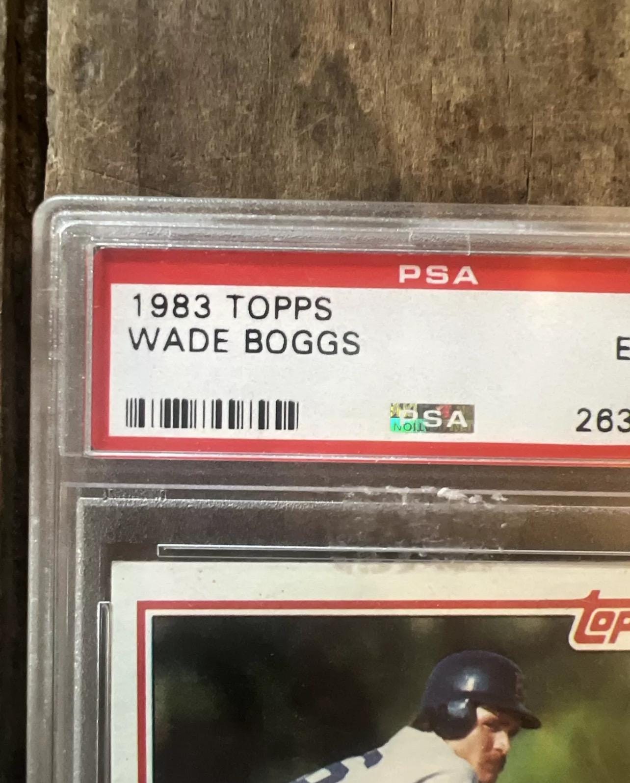 1983 Topps Wade Boggs Rookie Card - PSA 6 - Boston Red Sox