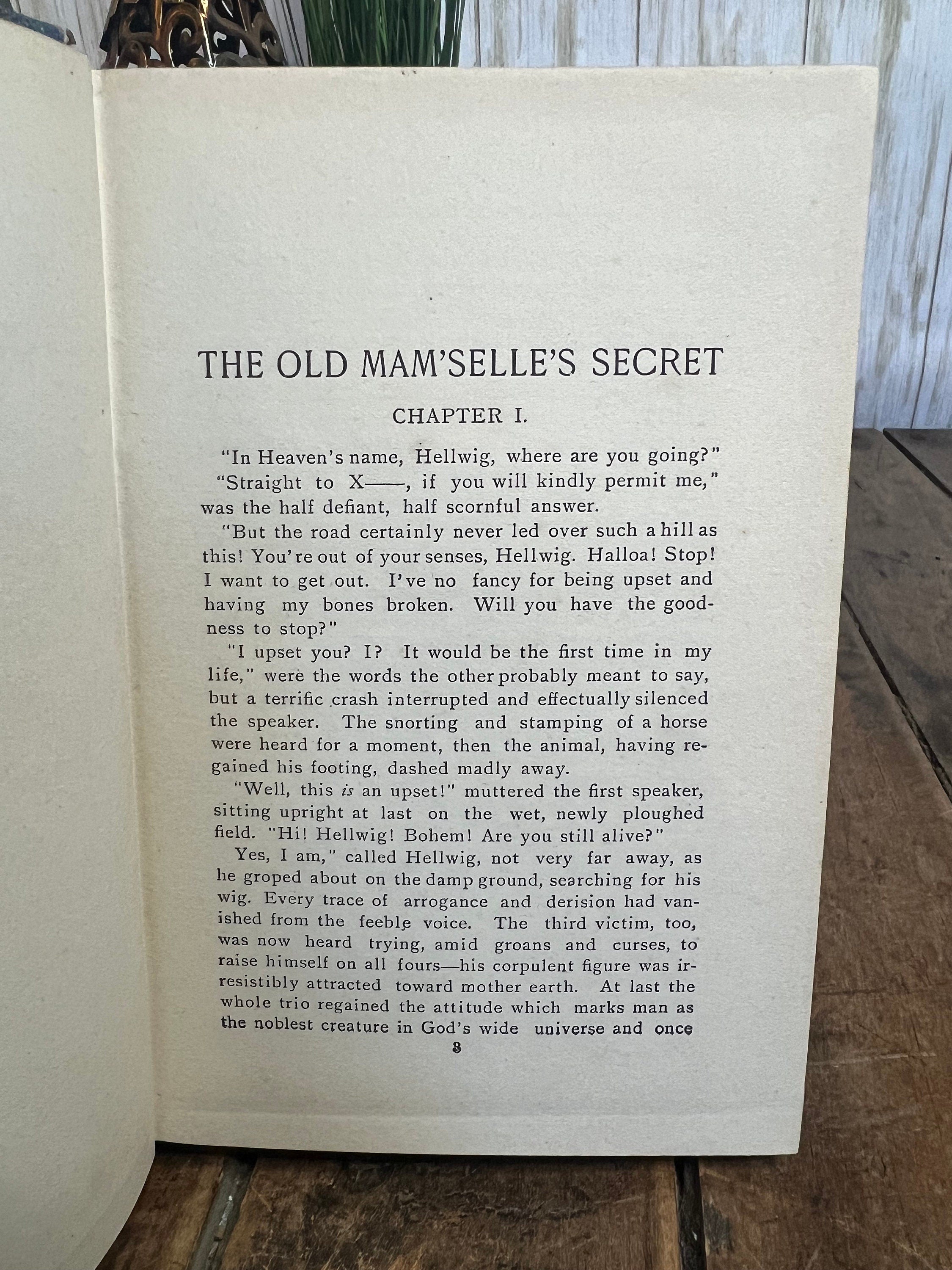 Old Mam’Selle’s Secret Hardcover Book by E. Marlitt (1896)