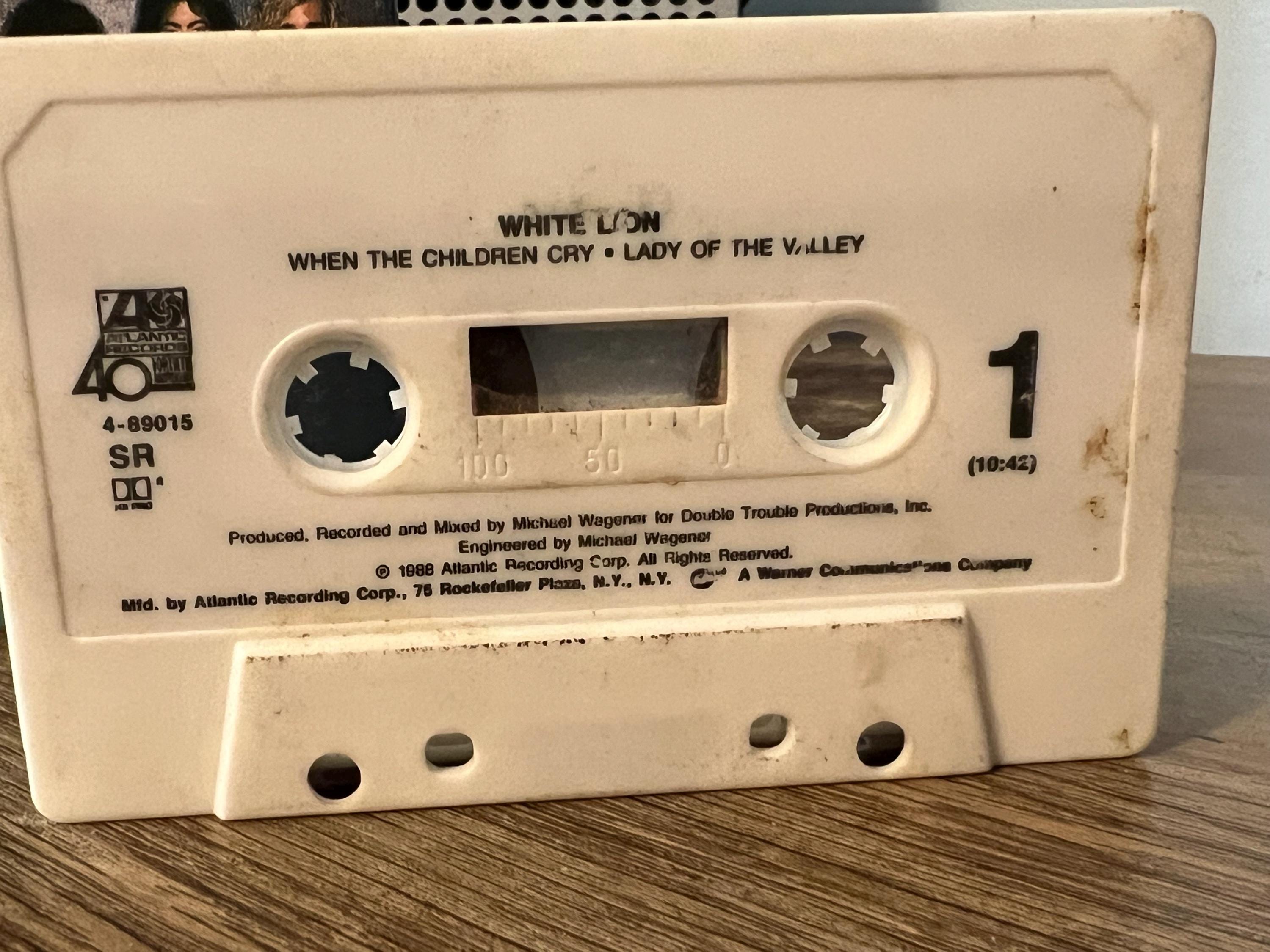 Vintage 1988 White Lion Cassette Tape: When the Children Cry