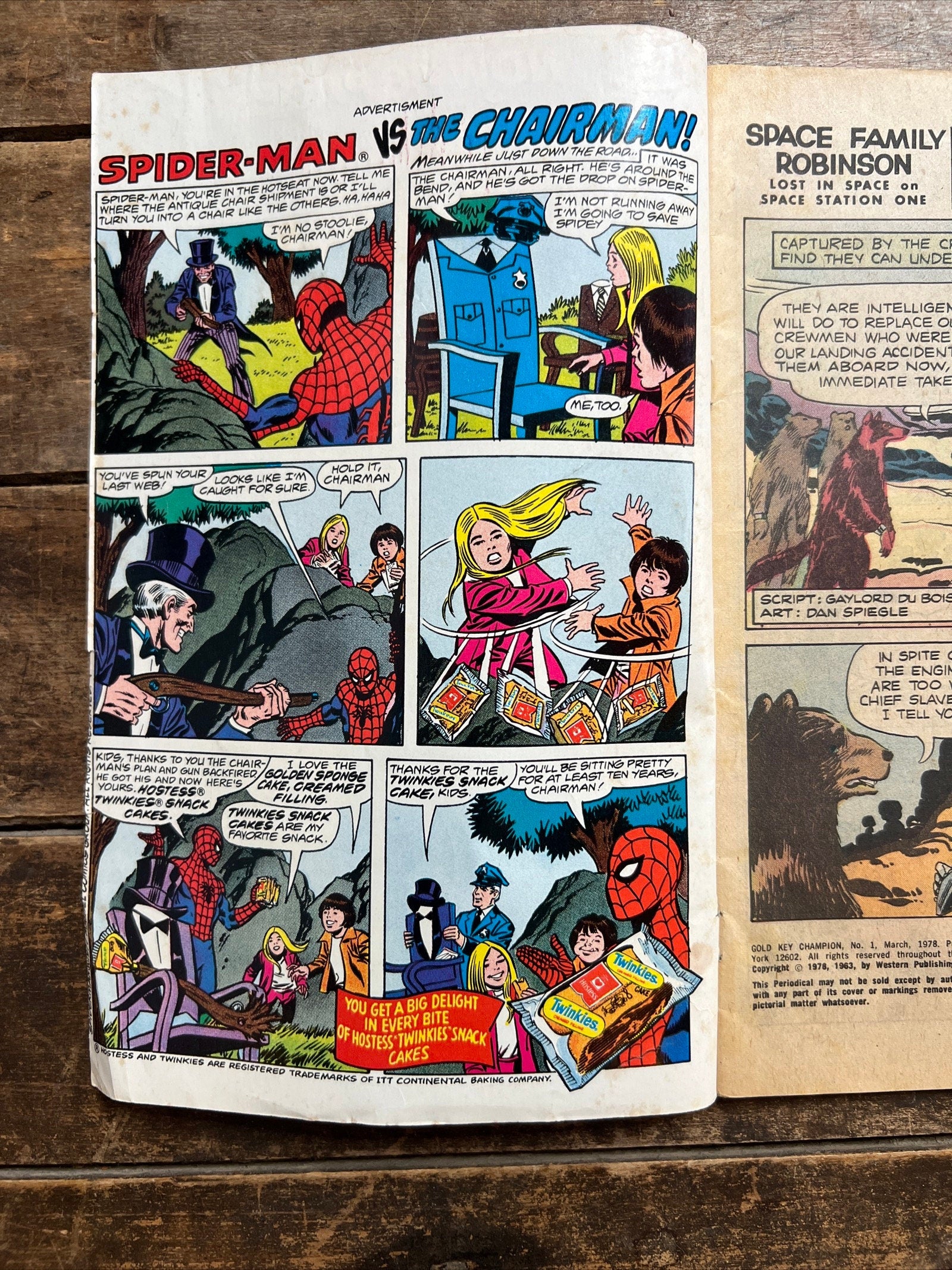 1978 Lost in Space Comic Book - Gold Key Champion No.1 - Bronze Age