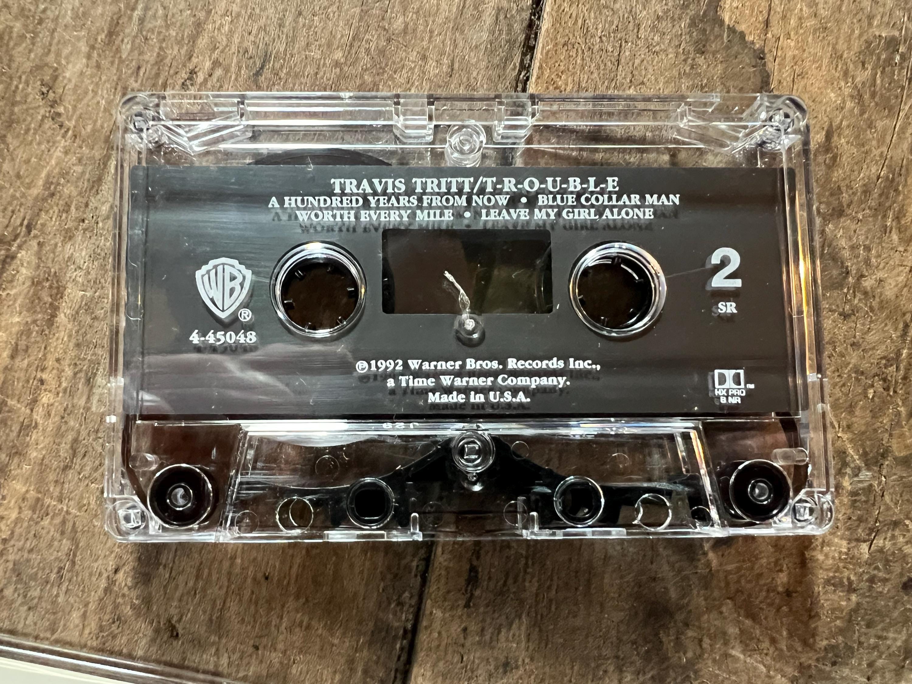 1992 Travis Tritt "TROUBLE" Cassette Tape - Warner Bros. Records - Country Music