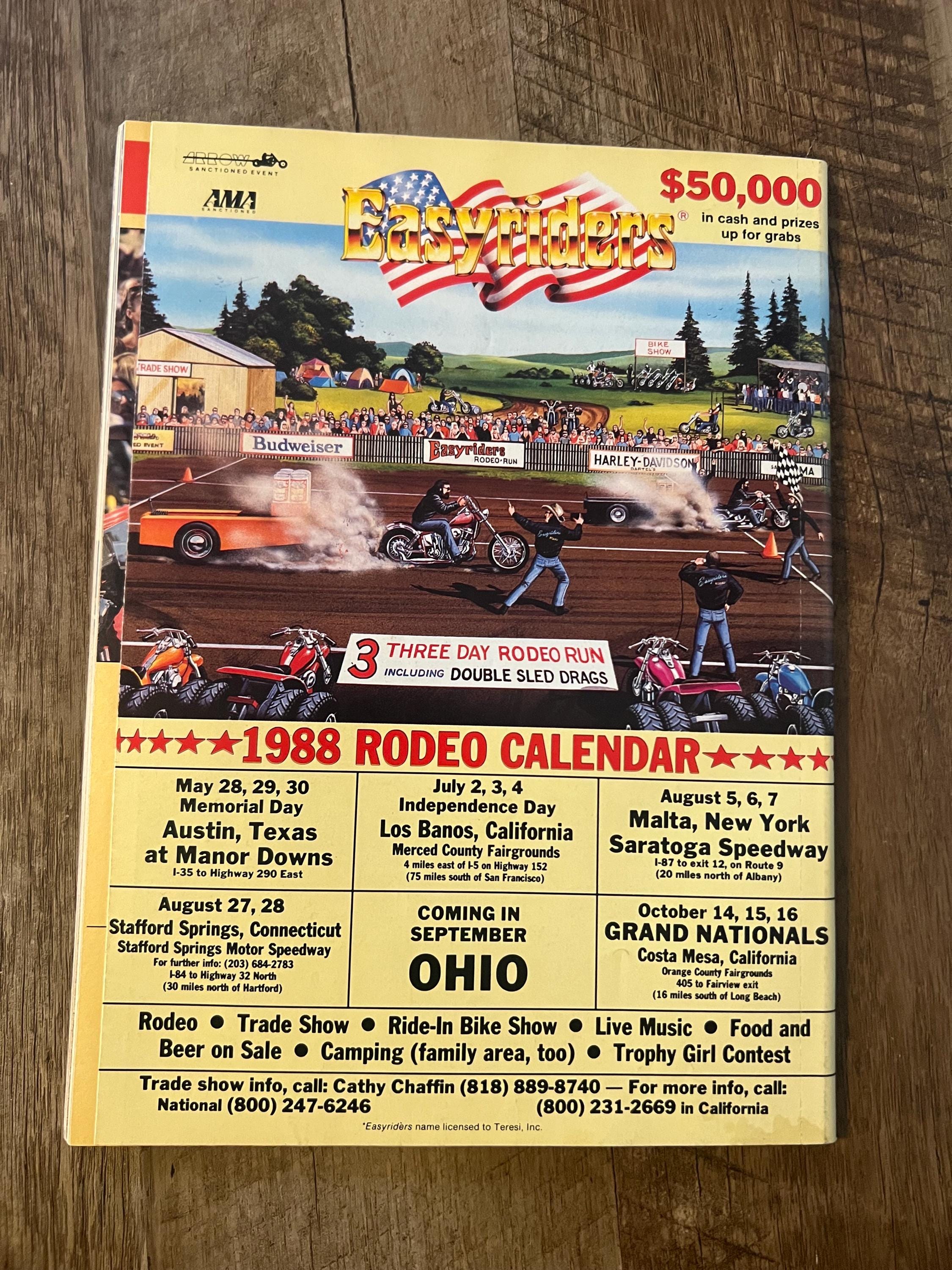 Vintage EASYRIDERS Magazine - July 1988 Issue - Motorcycle Collectible