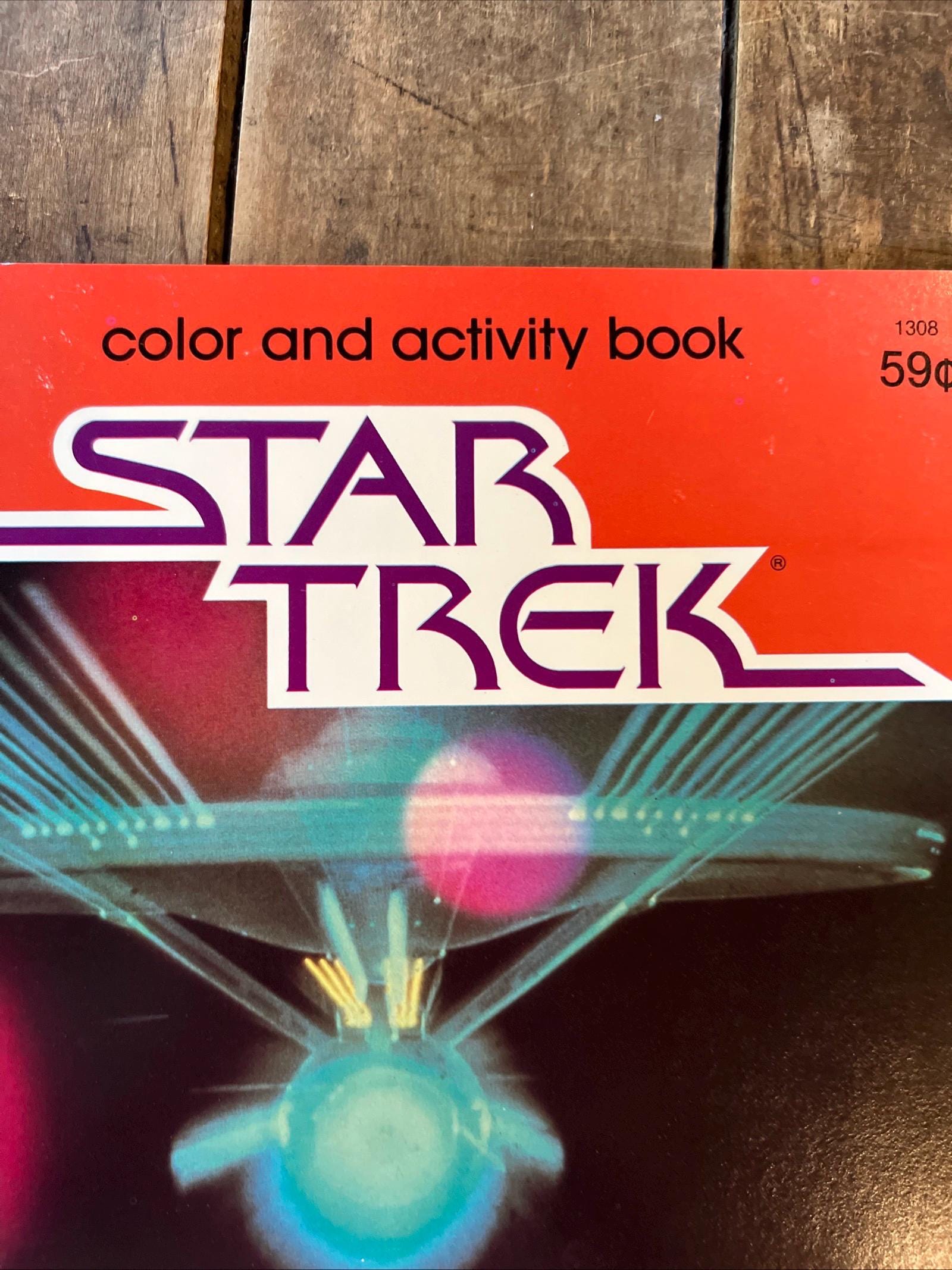 1979 Marrigold Press - STAR TREK - Color And Activity Book No. 1308 Futuristic Fun