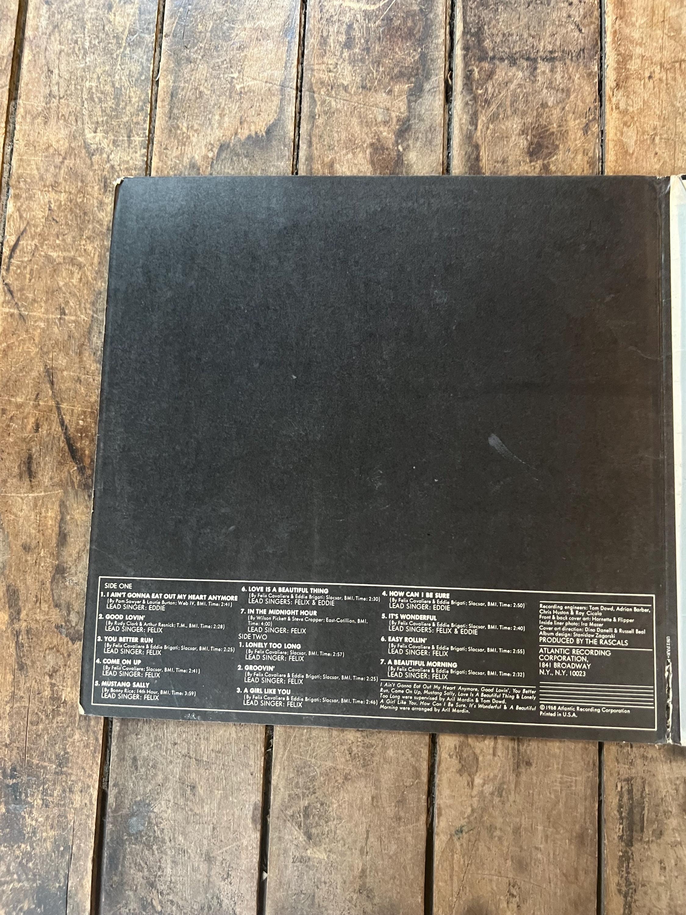 Vintage 1968 The Rascals Time Peace Greatest Hits LP - Atlantic Records