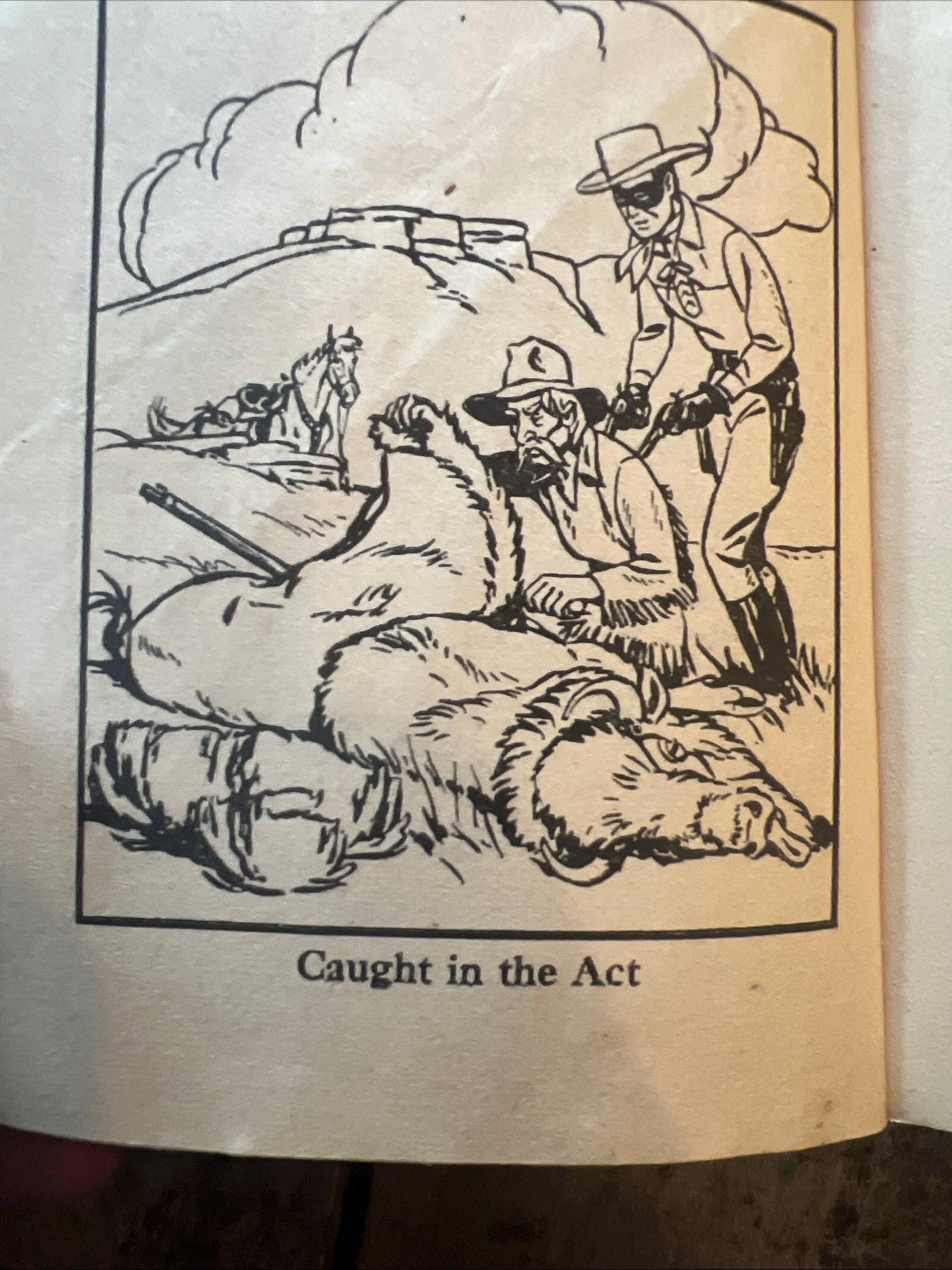 Vintage 1968 The Lone Ranger Book: Outwits Crazy Cougar, Whitman Book #5774