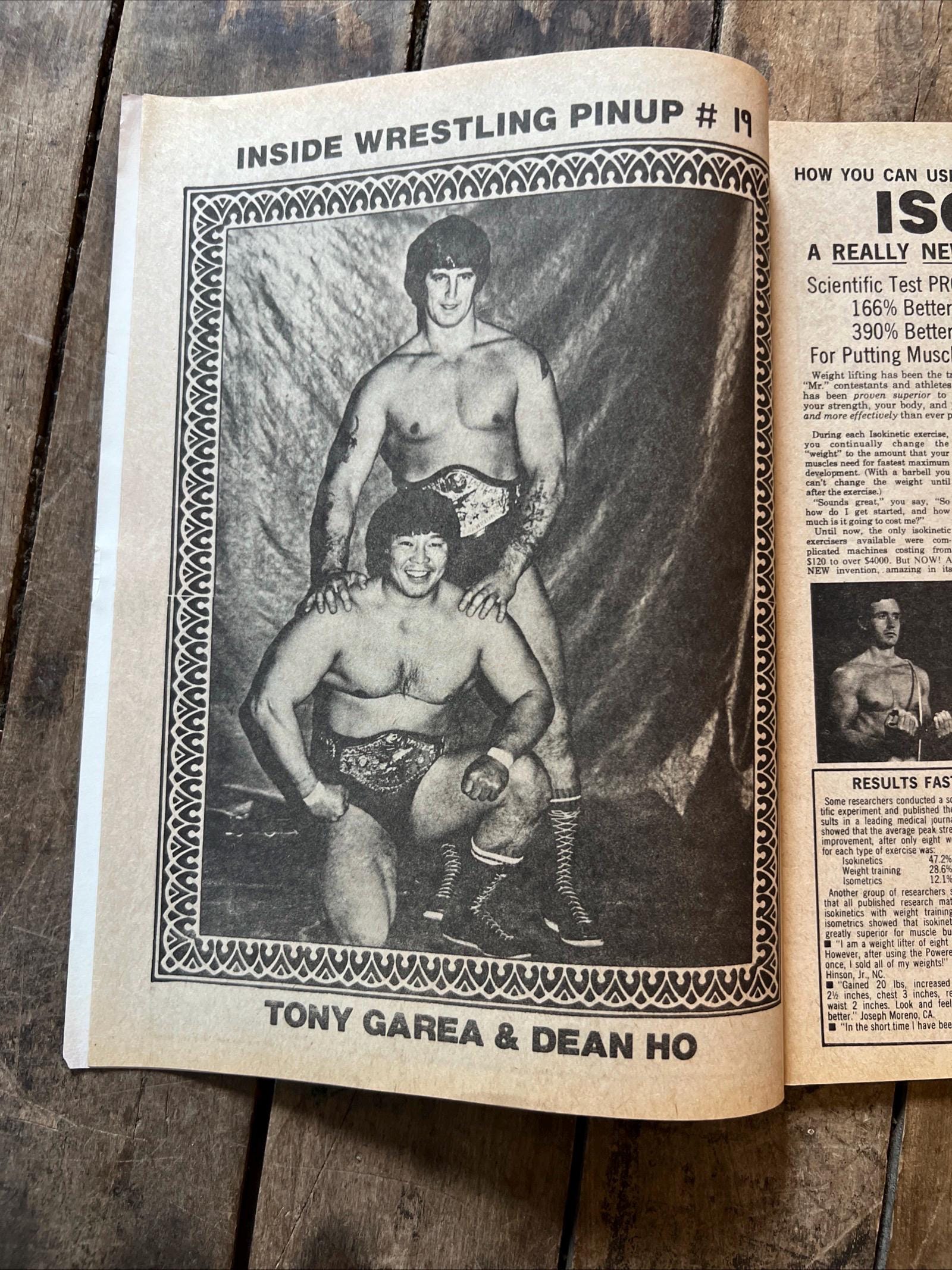Vintage Inside Wrestling Magazine - November 1974 WWF/WWE