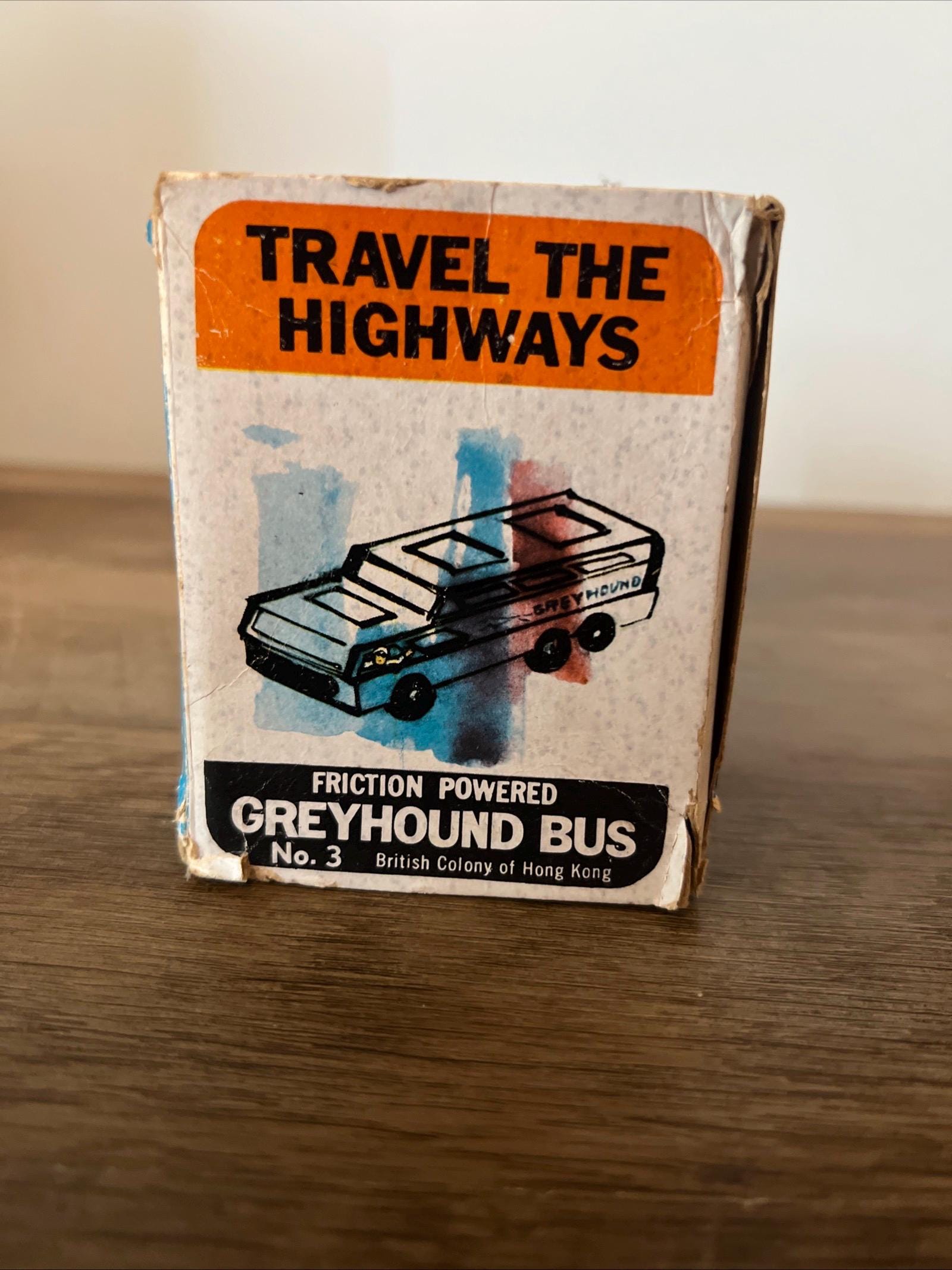 Vintage Mego Greyhound Bus No. 3 - Original Box - Friction Powered