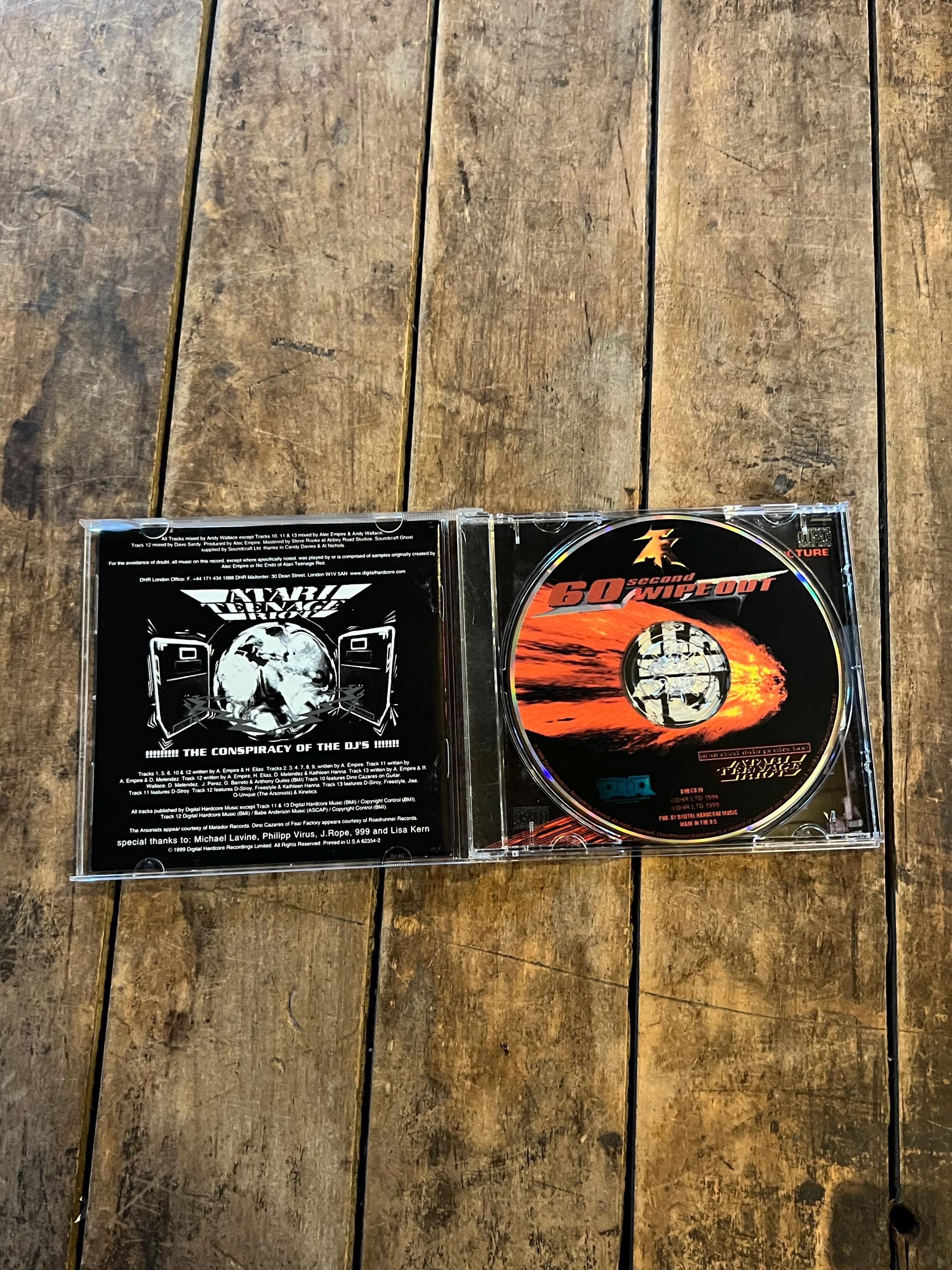 Atari Teenage Riot “60 Second Wipe Out” CD - 1999 Digital Hardcore Recordings Records