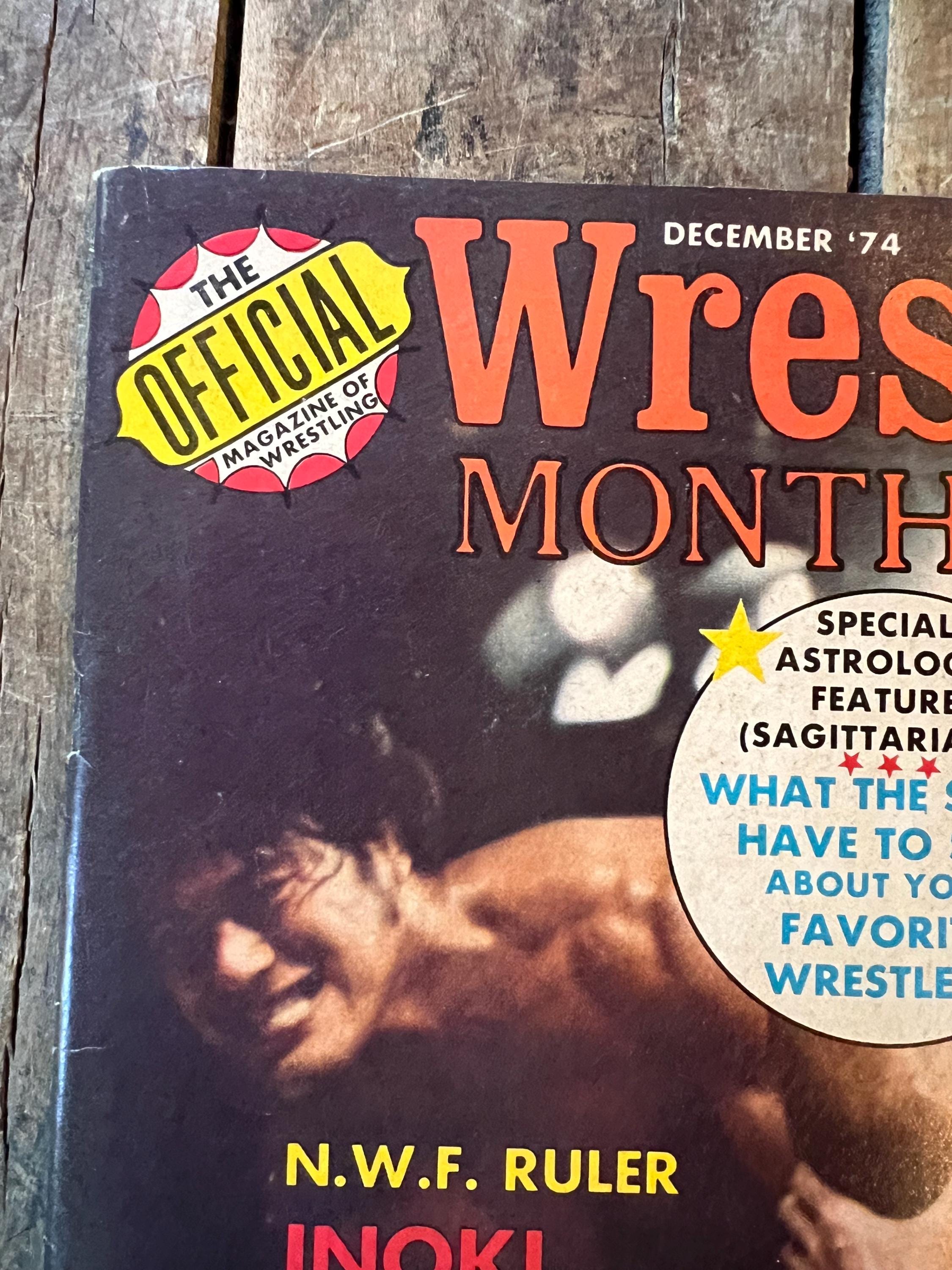 The Official Wrestling Monthly Magazine - December 1974 Issue - WWF / WWE
