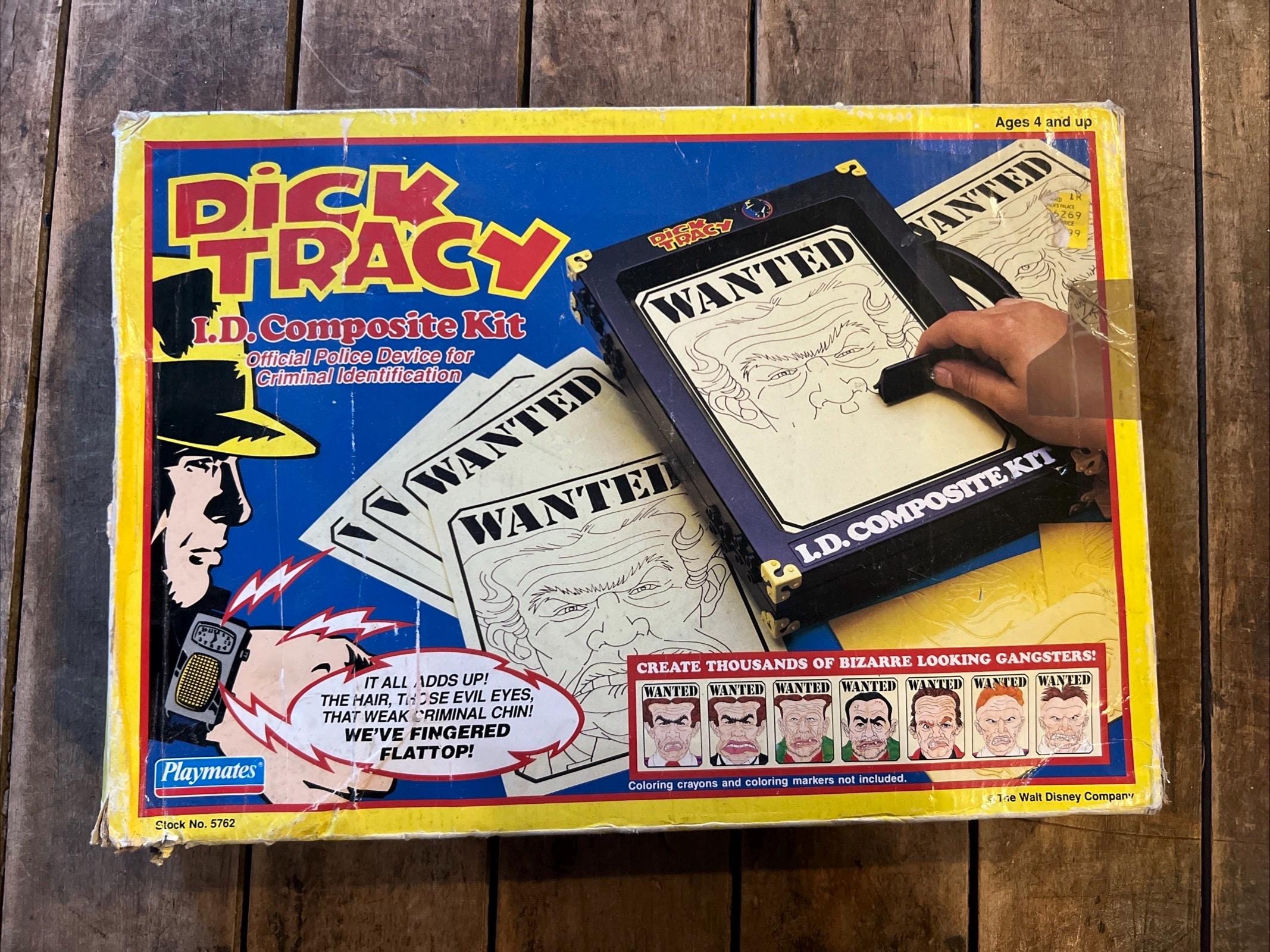 1990 Playmates - Dick Tracy Movie - I.D. Composite Kit & Original Box