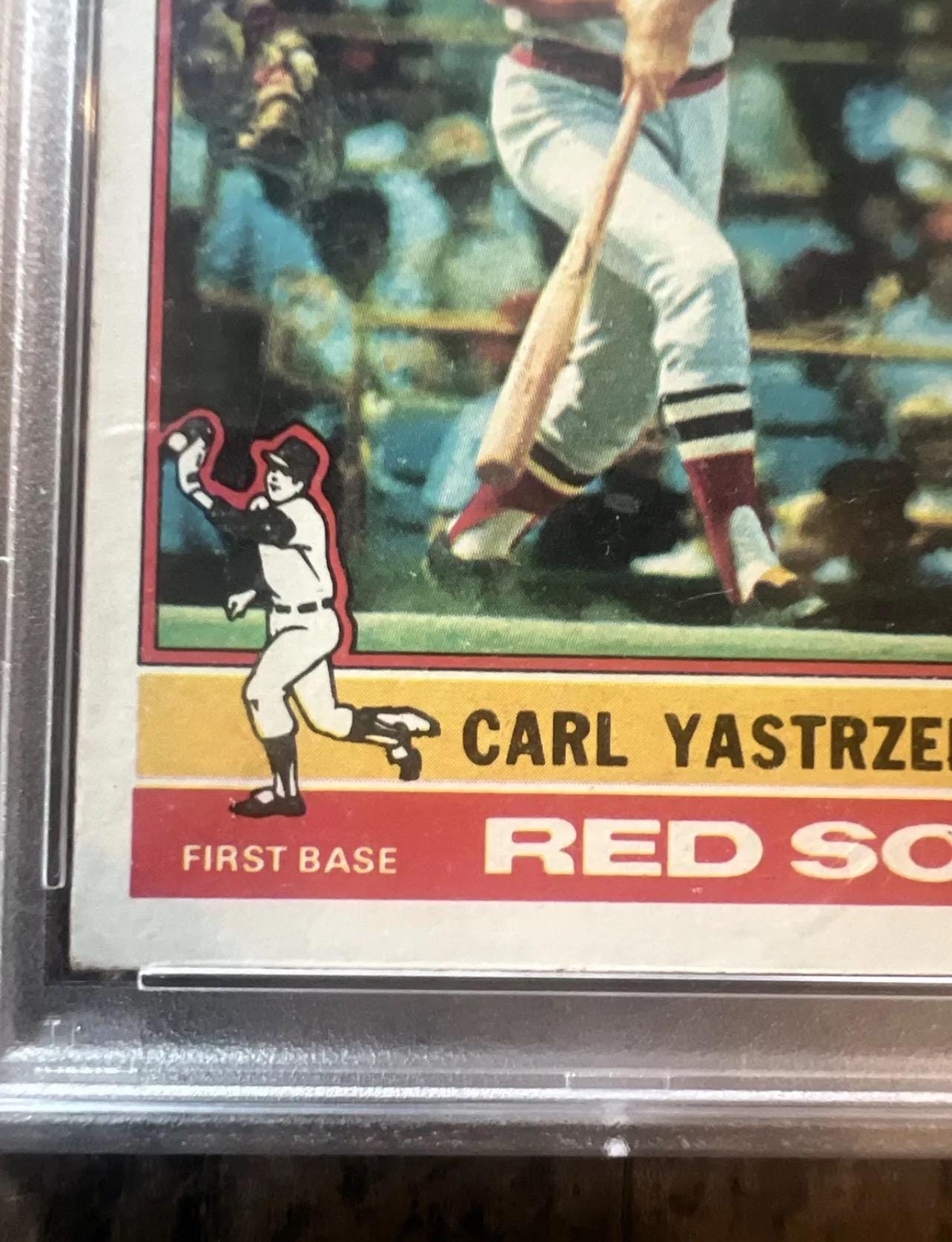 1976 Topps Carl Yastrzemski Baseball Card - Boston Red Sox - PSA 3
