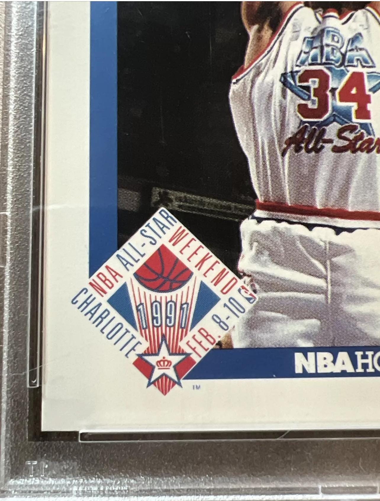 Vintage 1991 NBA Hoops Charles Barkley All-Star Card - PSA 8