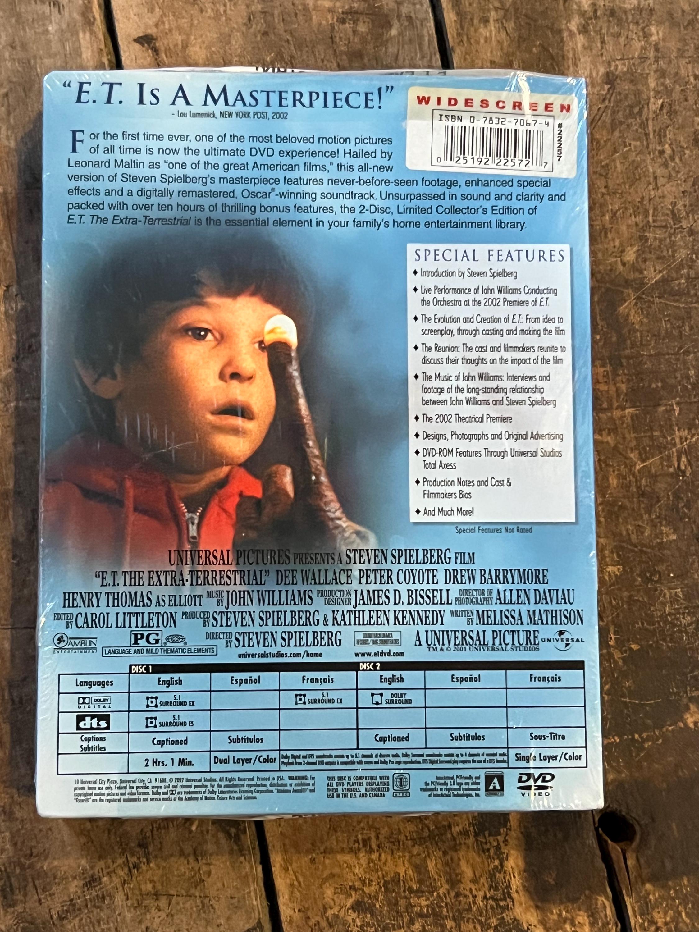 E.T. The Extra Terrestrial ( DVD 1982 ) - NOS - New Sealed - 2 Disc Limited Collectors Edition