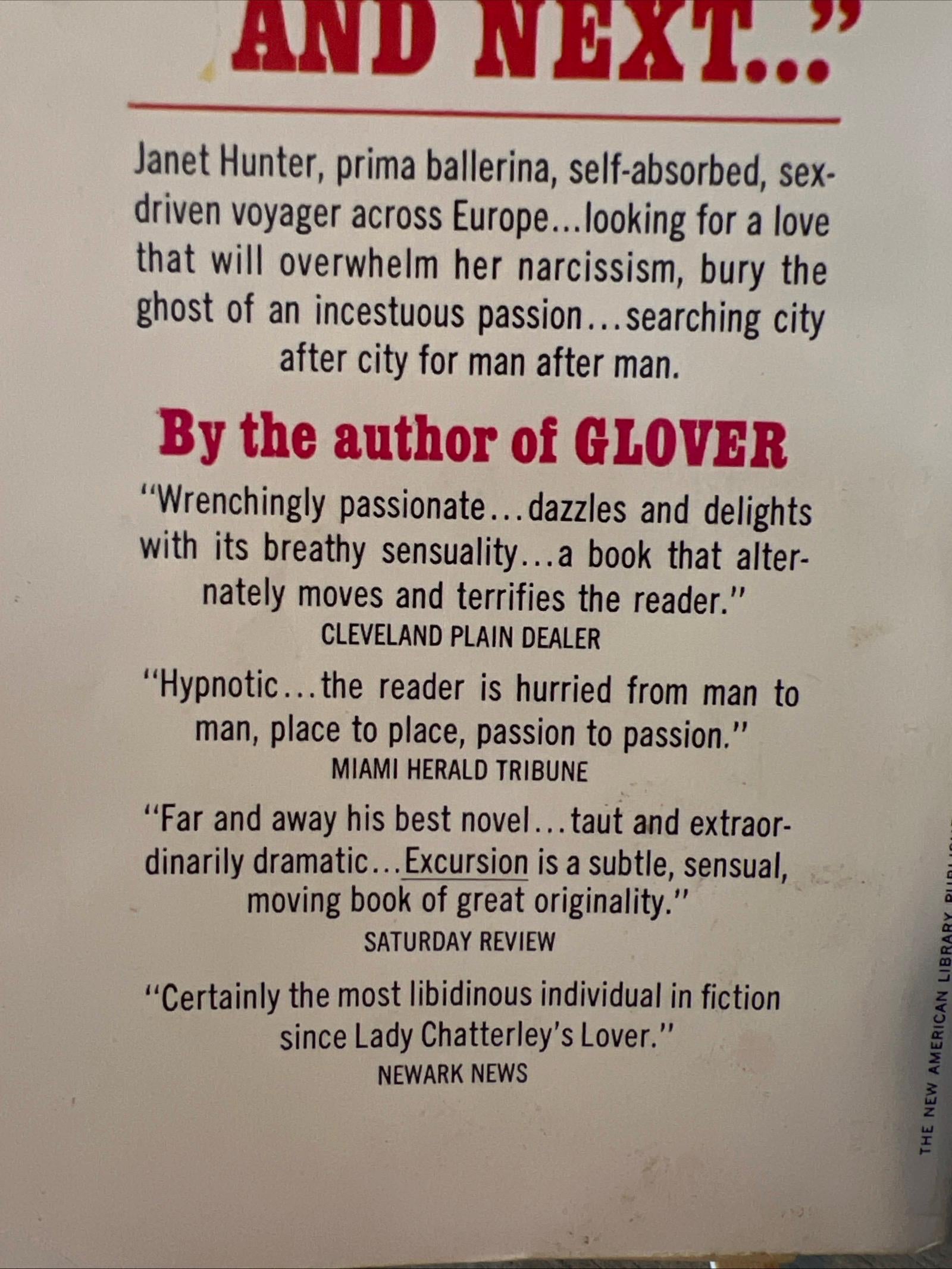 Excursion by Francis Pollini ( 1968 Signet Books Paperback)