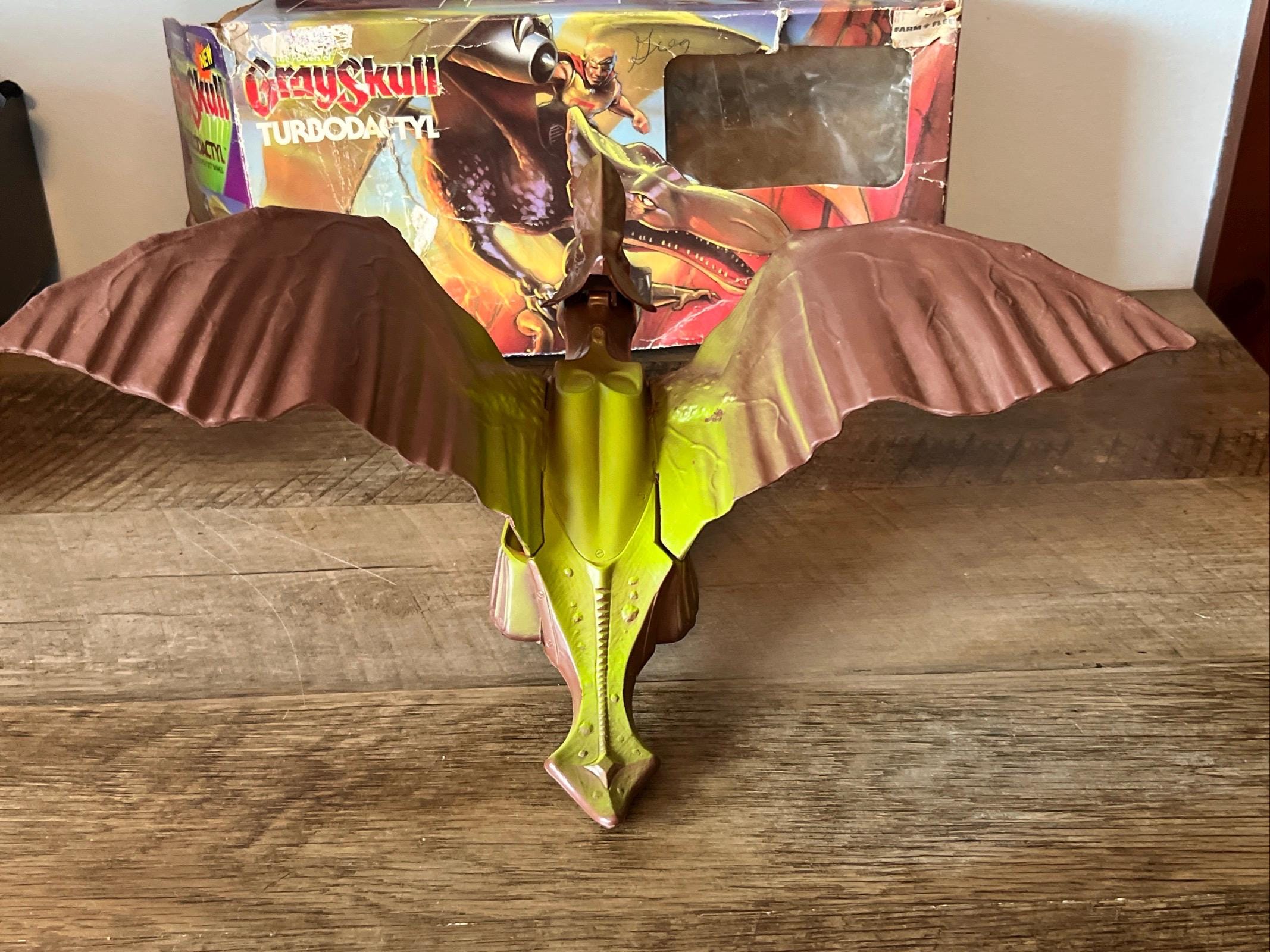 1986 He-Man Turbodactyl: Masters of the Universe - Grayskull (Original Box) RARE
