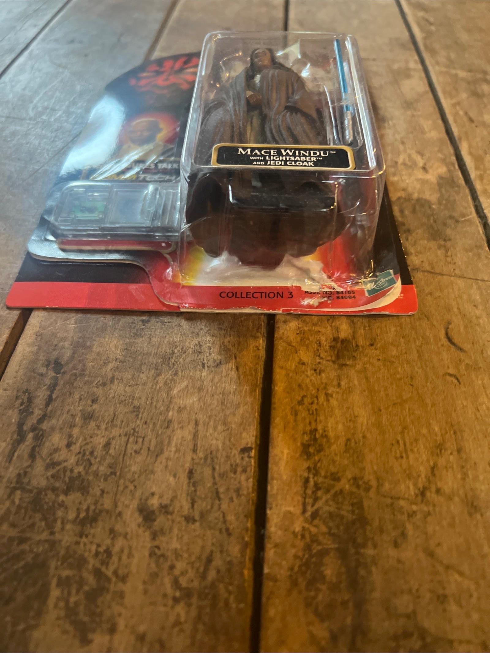 1998 Star Wars Episode 1 Mace Windu Action Figure - Commtech Chip MOC