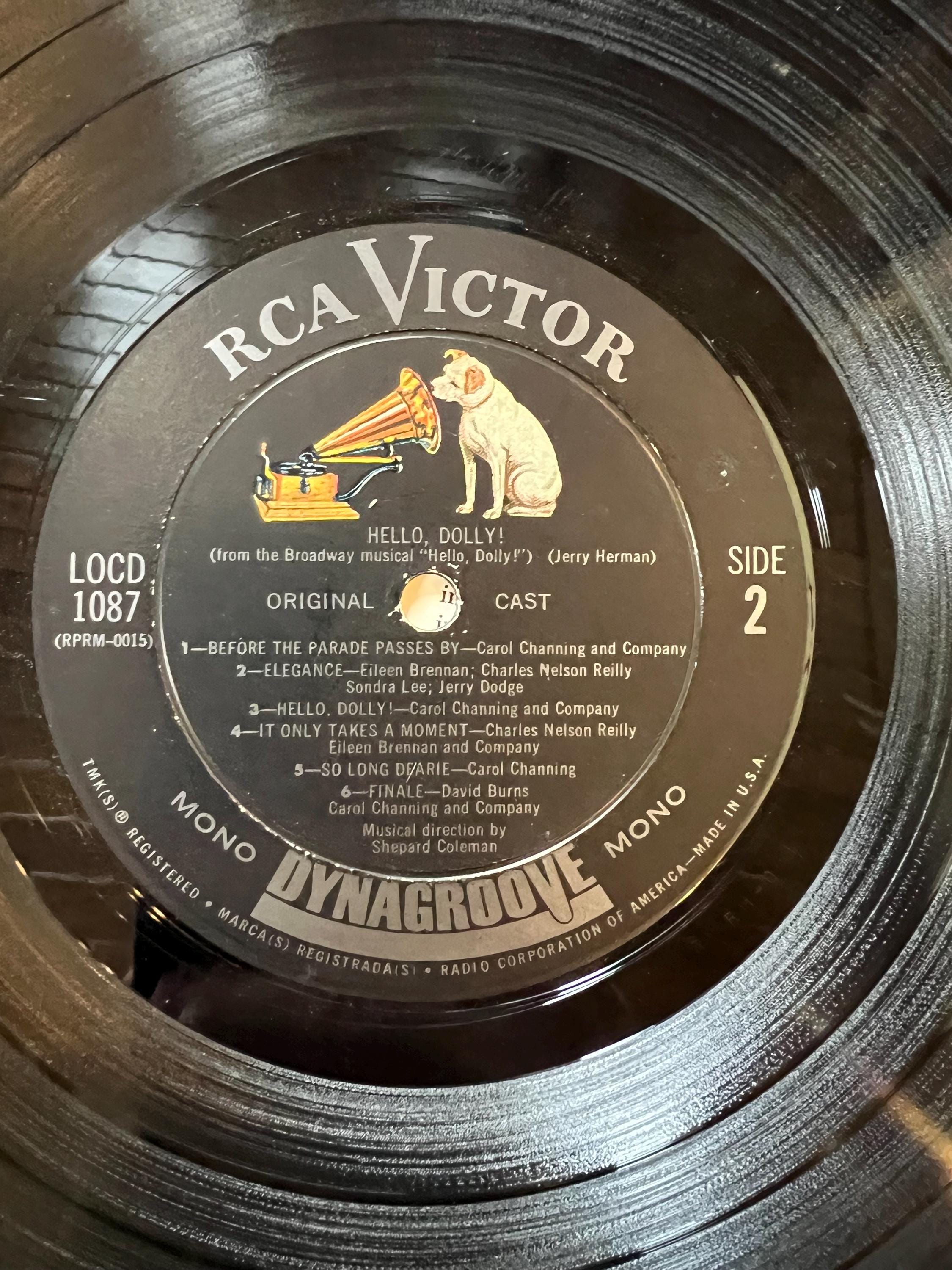 Vintage 1964 Carol Channing "Hello Dolly! " LP Record - RCA Victor Records