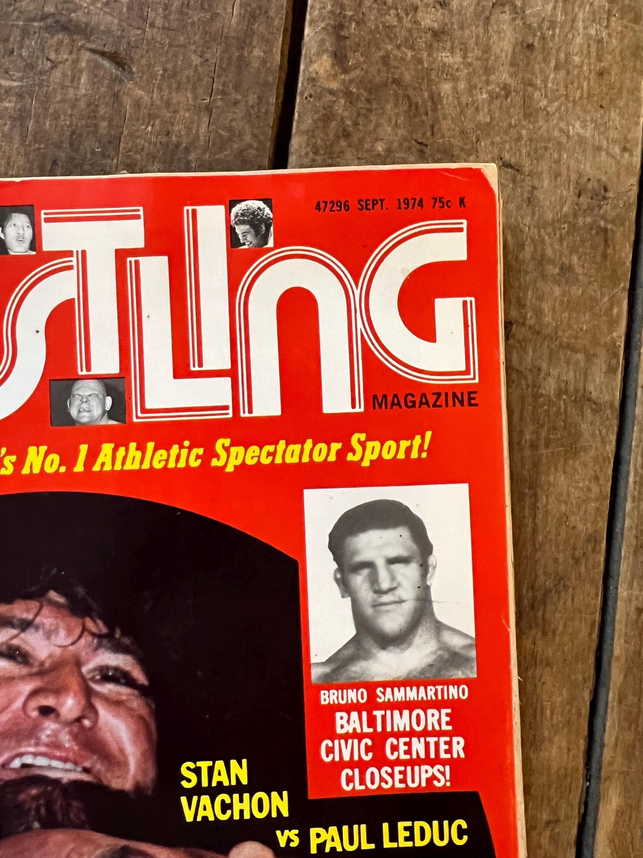 Official Wrestling Magazine - September 1974 Issue - WWF / WWE - Capt Lou Albano