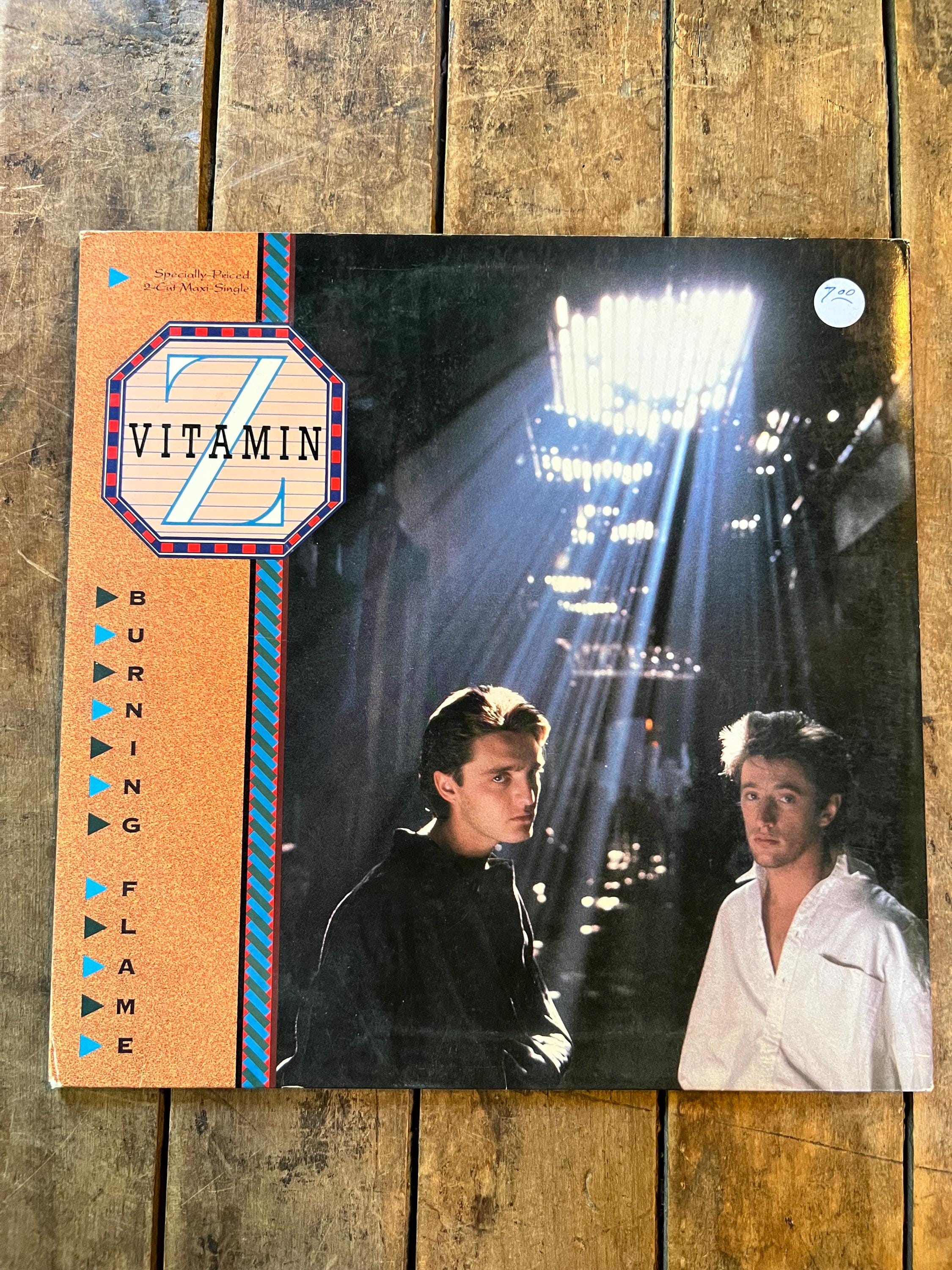 Vitamin Z “Burning Flame” LP - 1985 Geffen Retro Vinyl Record