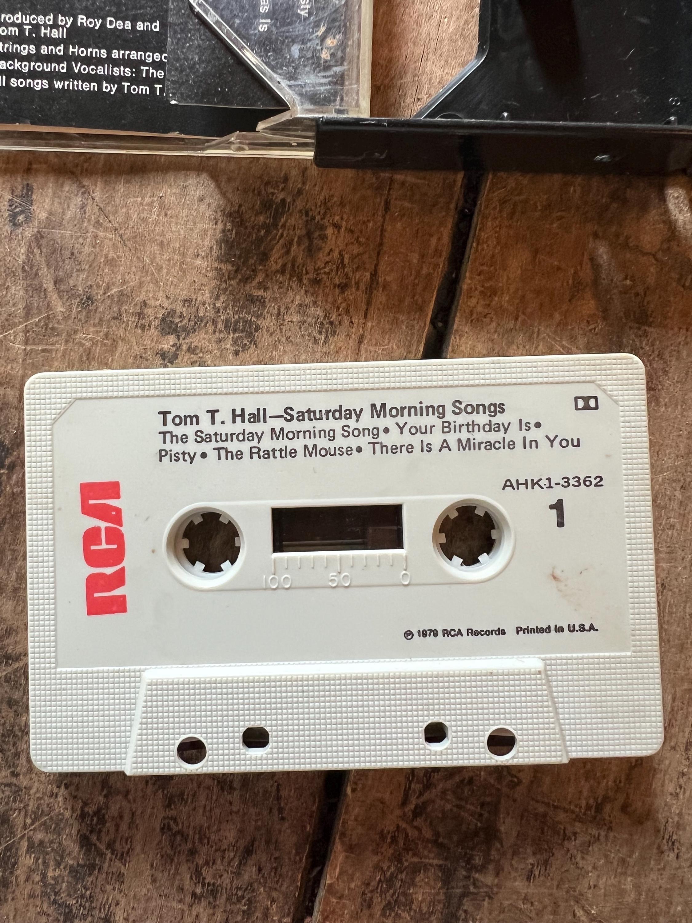 1979 Tom T. Hall Cassette Tape: Saturday Morning Songs - Folk Country