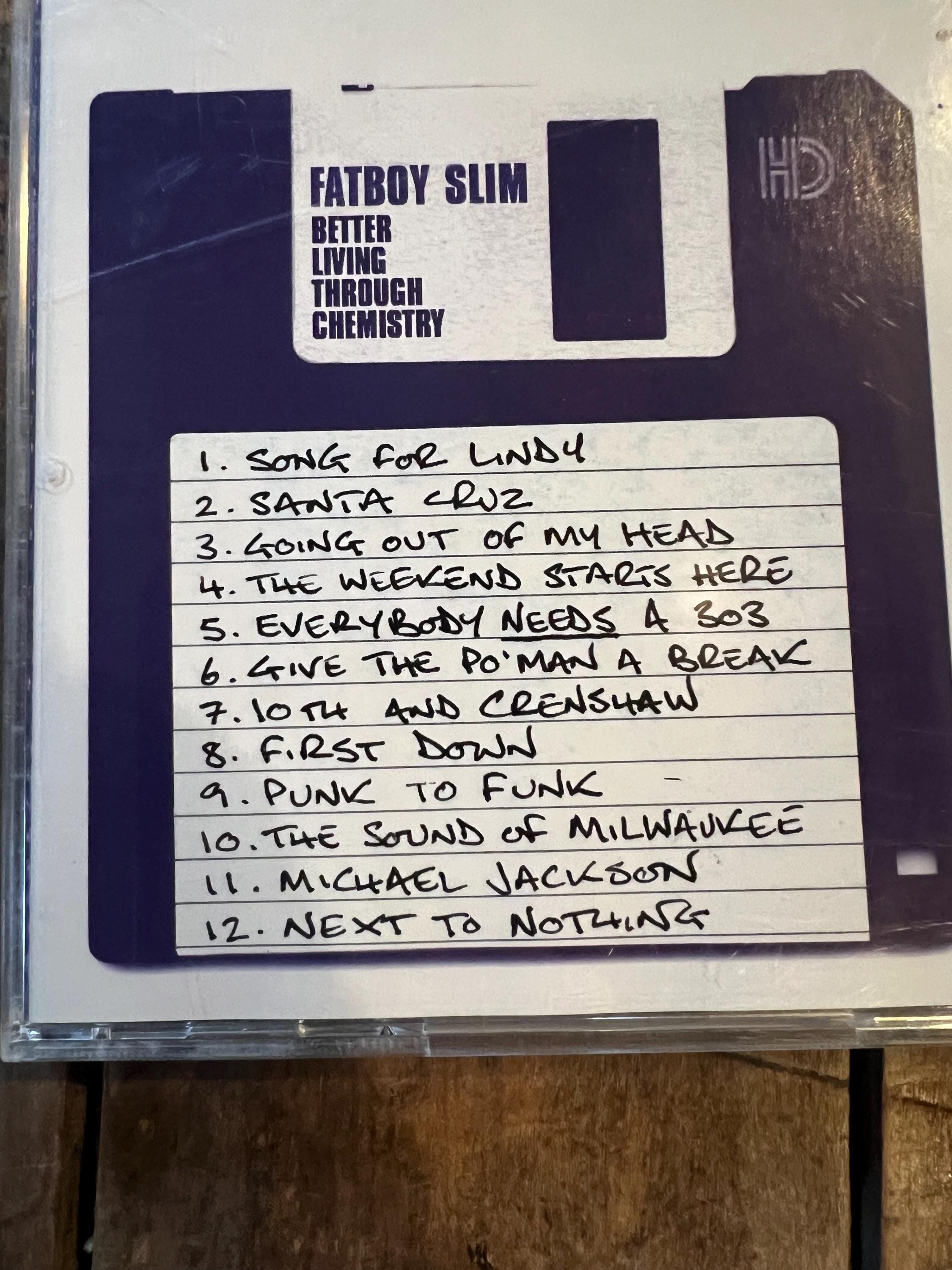 Fatboy Slim “Better Living Through Chemistry ” CD - 1996 Astralwerks Records