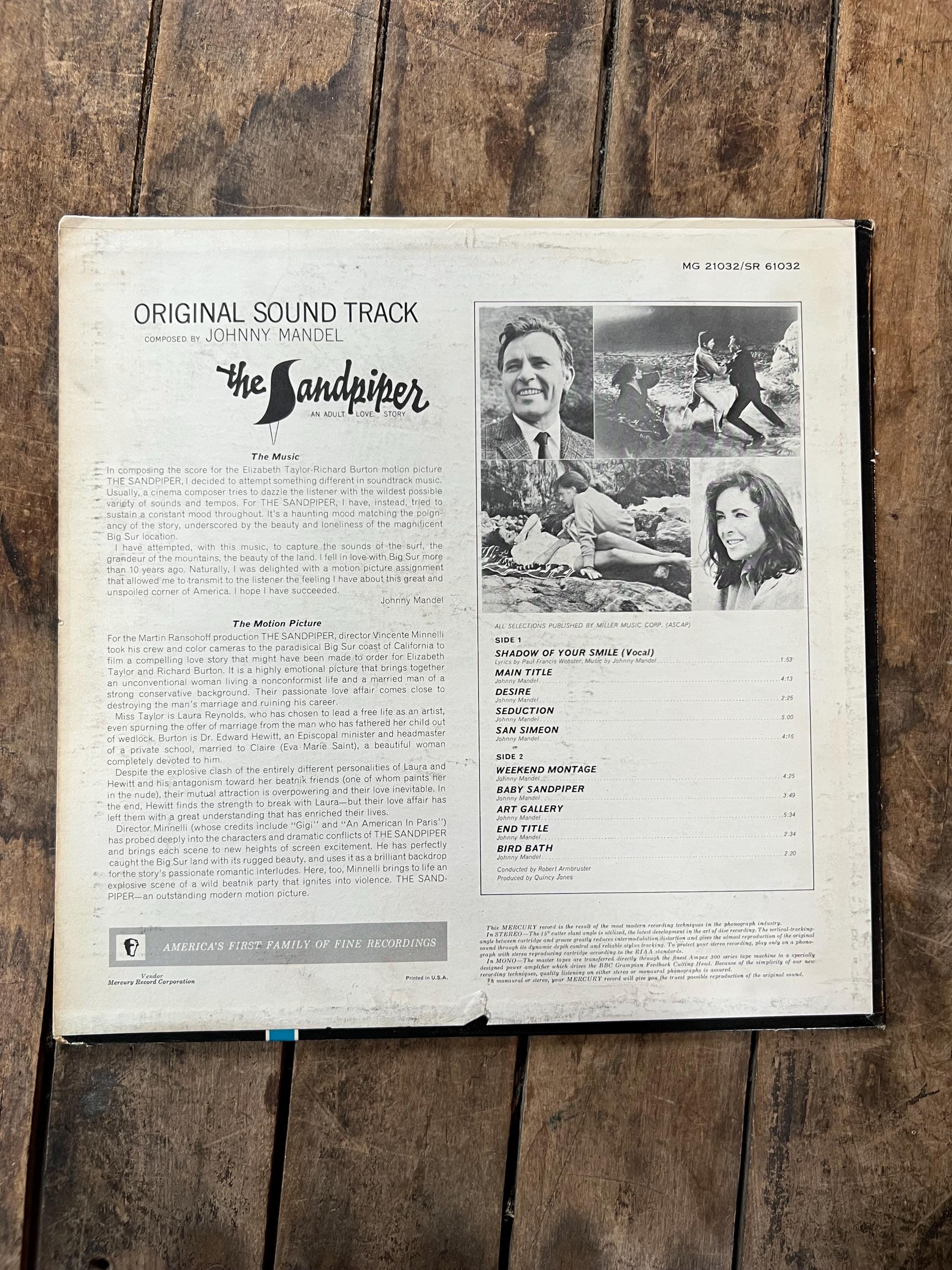 The Sandpiper Soundtrack LP: Johnny Mandel, 1965 Mercury Records