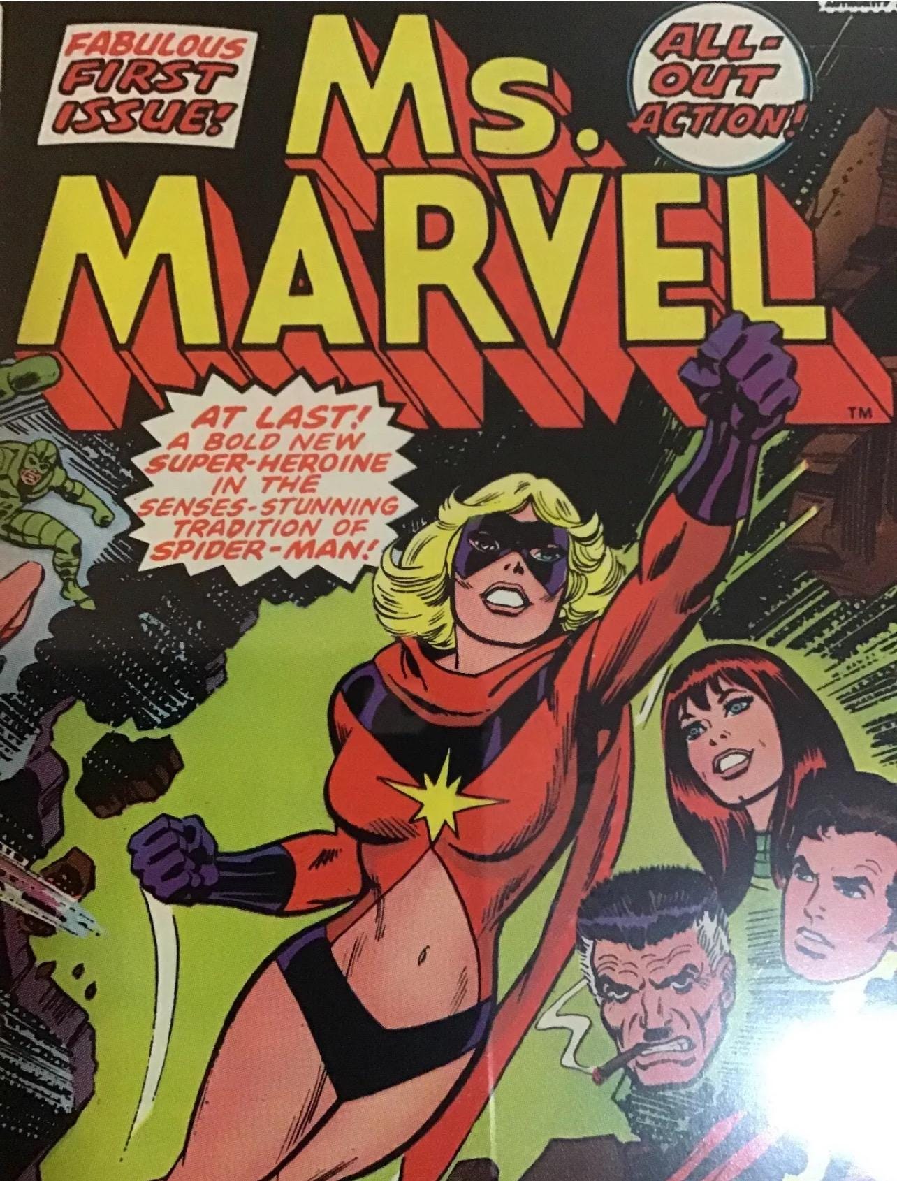 Vintage January 1977 Ms Marvel MARVEL COMIC #1 / Graded Comic CGC 8.0. / First appearance of Carol Danvers as Ms. Marvel - key issue