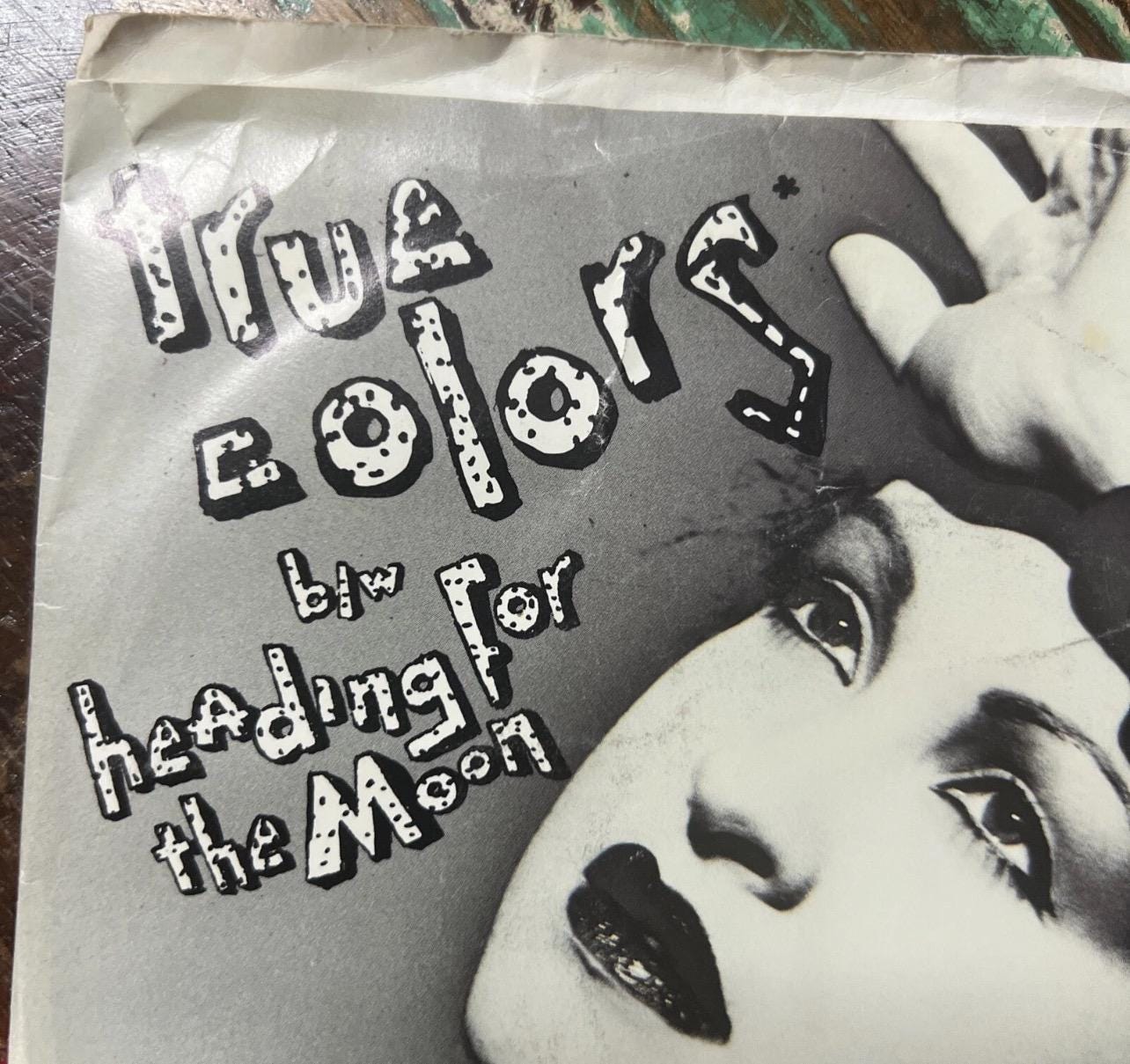 CYNDI LAUPER - Heading For The Moon & True Colors - 45 Record (1986) - Portrait Records - Vintage Vinyl