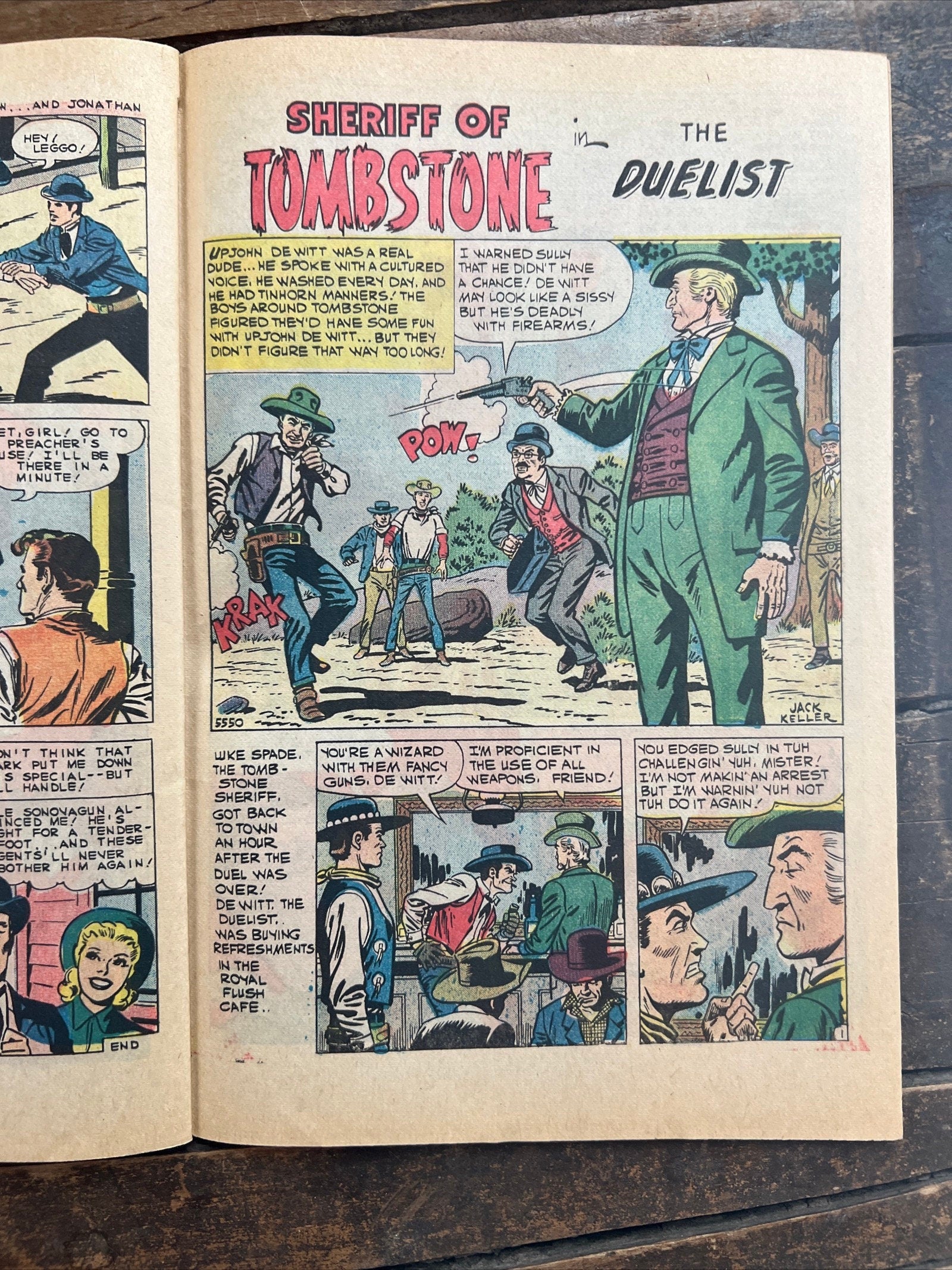 1980 Outlaws of the West Comic Book: Wyatt Earp & Cheyenne Kid