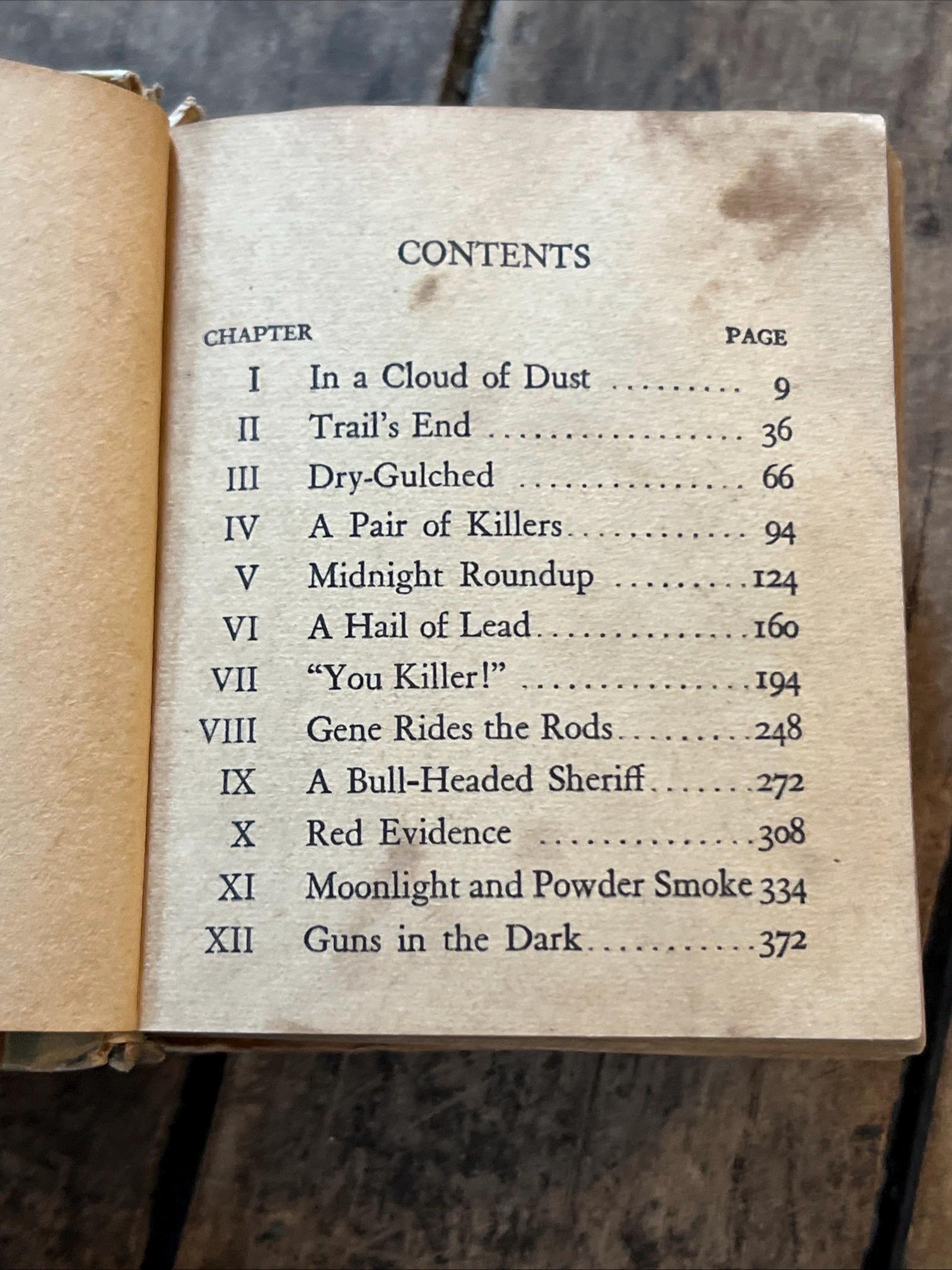 Vintage 1939 Gene Autry "Law Of The Range" Hardcover Book