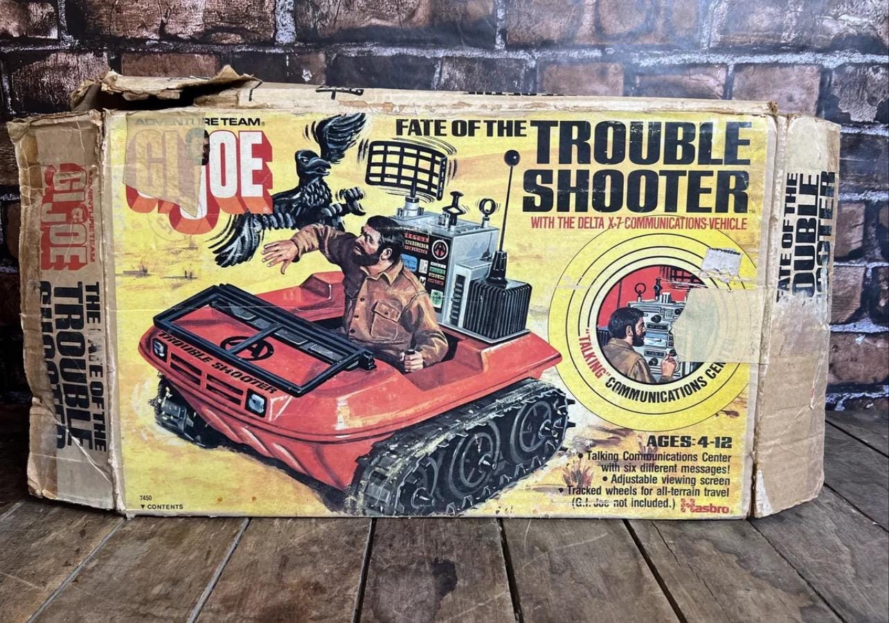 Vintage 1974 GI JOE Adventure Team - Fate Of The Trouble Shooter Set