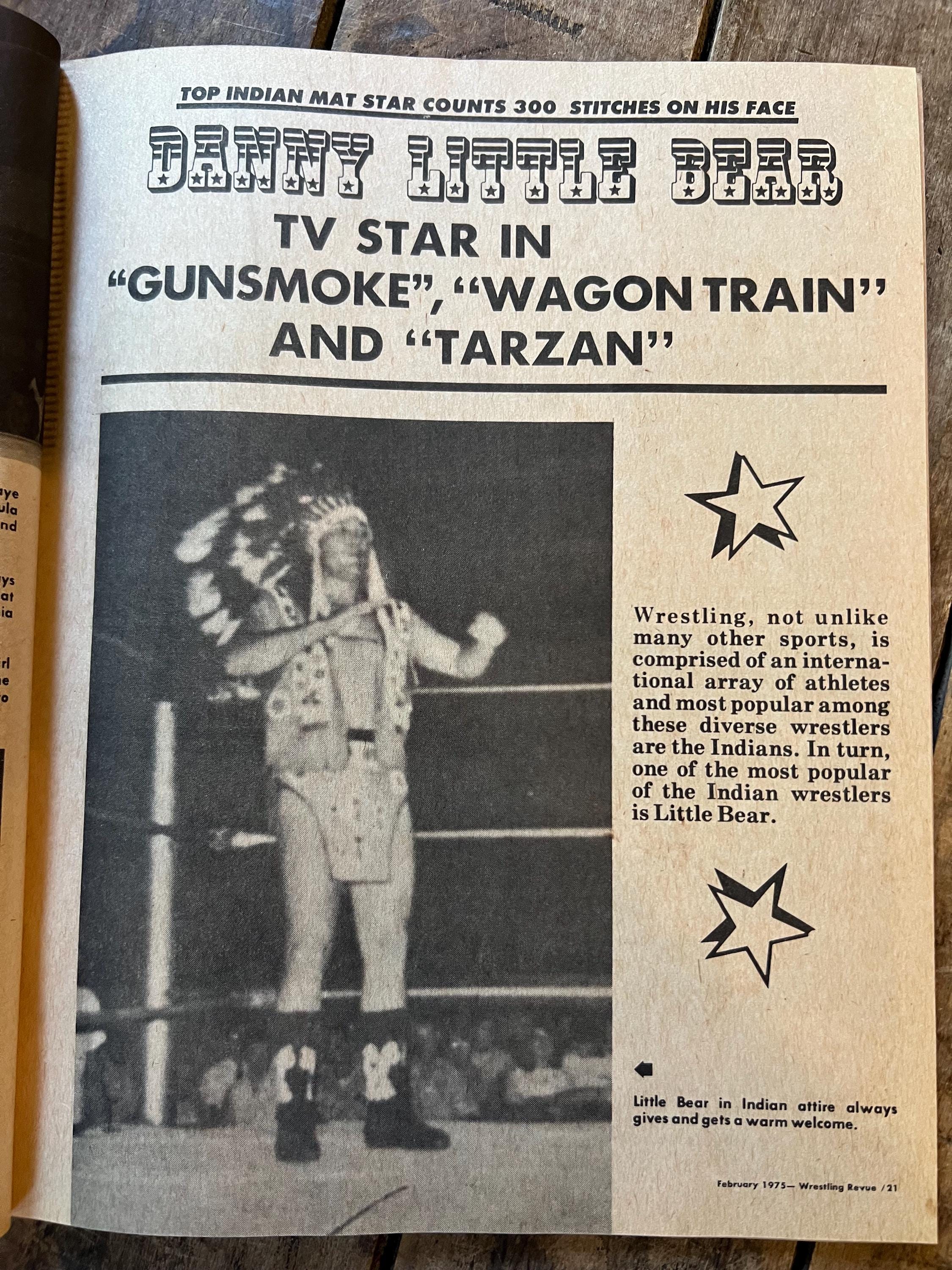 Vintage Wrestling Revue Magazine - February 1975 Issue - Pre WWF/WWE