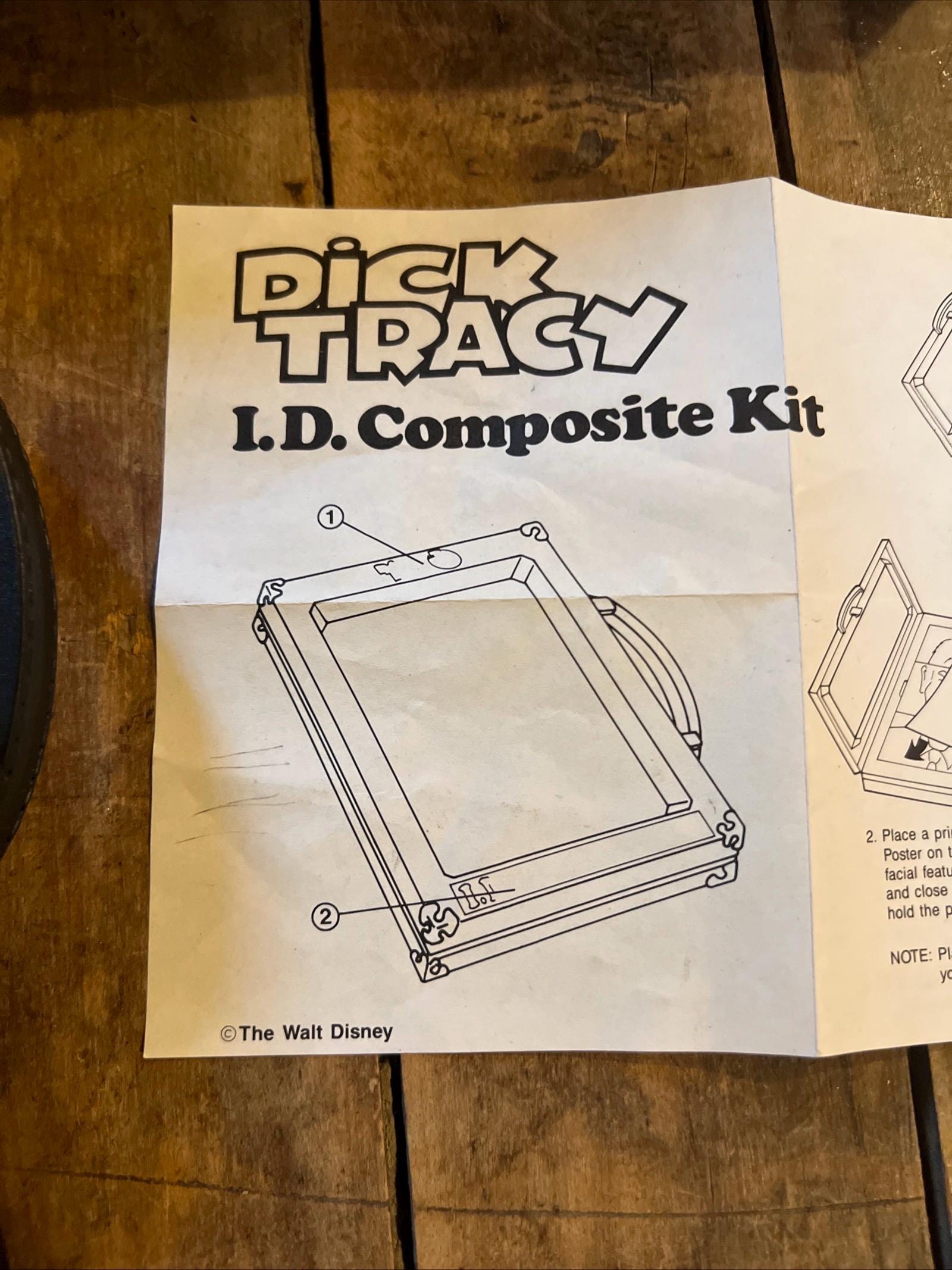 1990 Playmates - Dick Tracy Movie - I.D. Composite Kit & Original Box