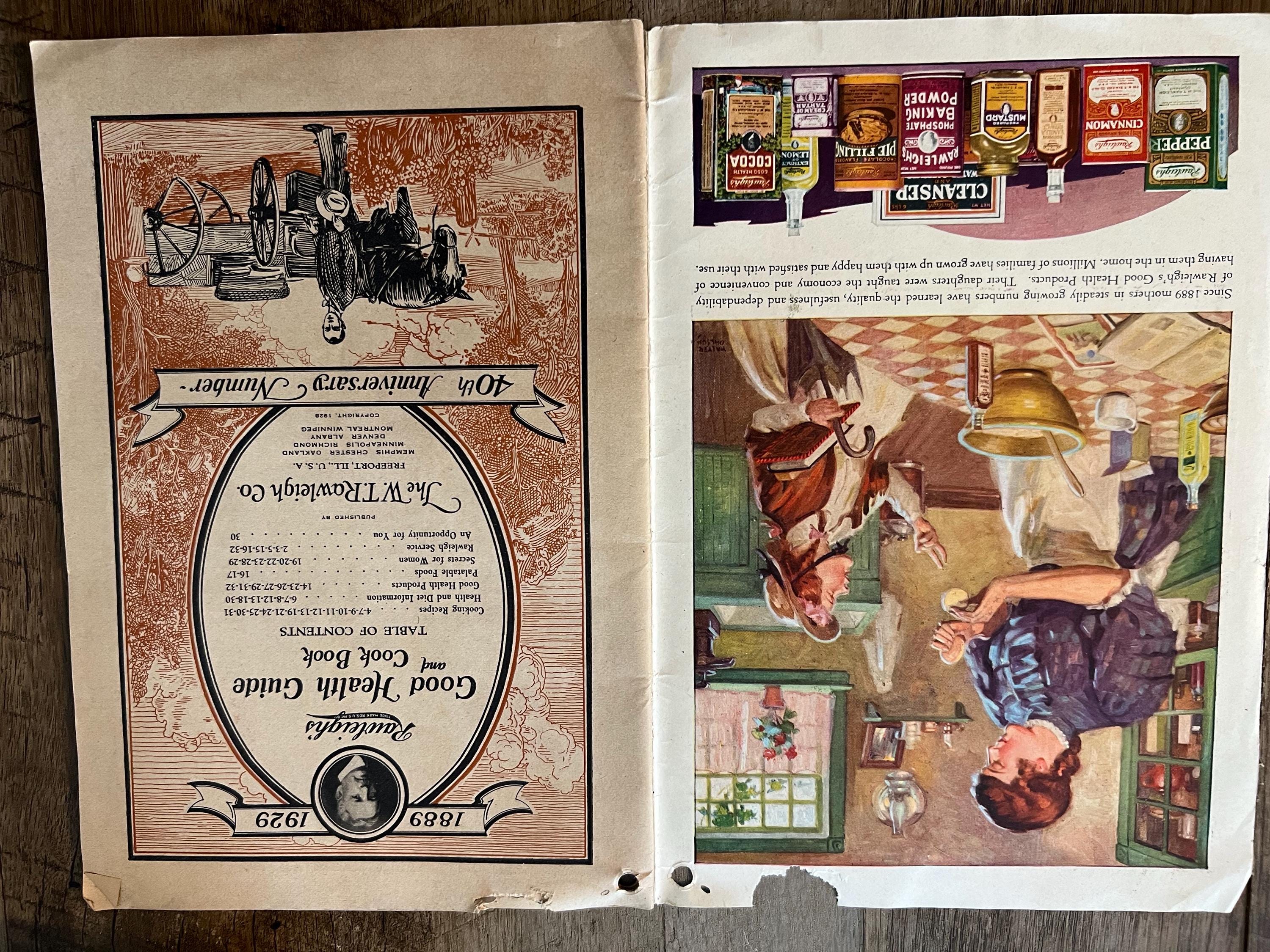1929 Rawleigh's Good Health Guide & Cookbook: 40th Anniversary Edition
