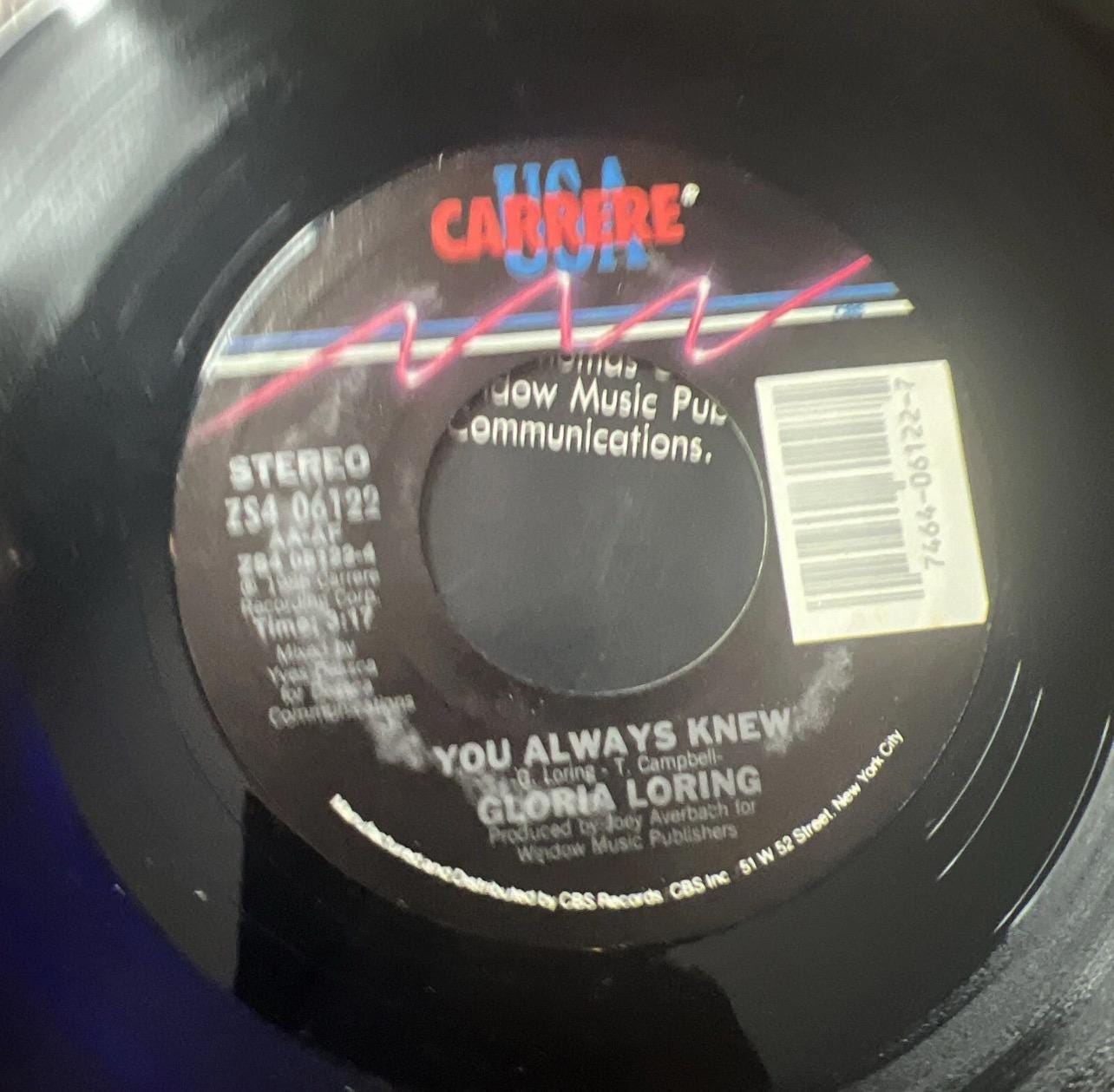 Friends and Lovers 45 Record - Gloria Loring and Carl Anderson, 1986 Retro Vinyl