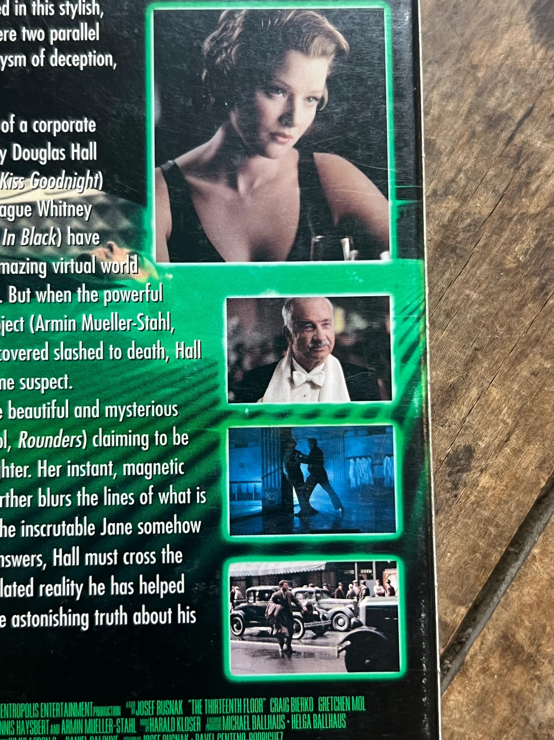 The Thirteenth Floor - VHS Movie ( 1999 ) - Starring Gretchen Mol & Craig Bierko