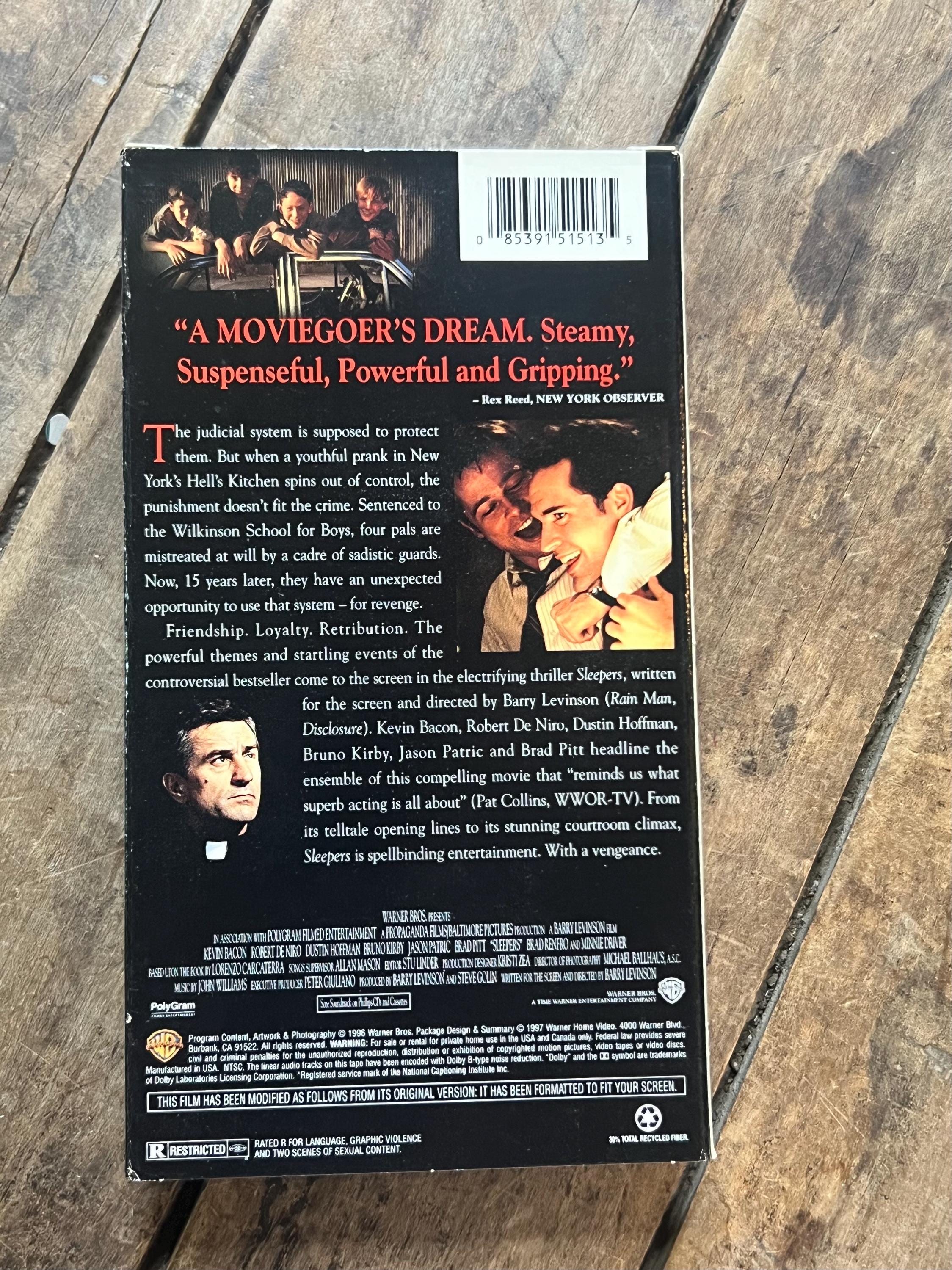 SLEEPERS - VHS Movie ( 1996 ) - Starring Robert DeNiro, Brad Pitt & Kevin Bacon