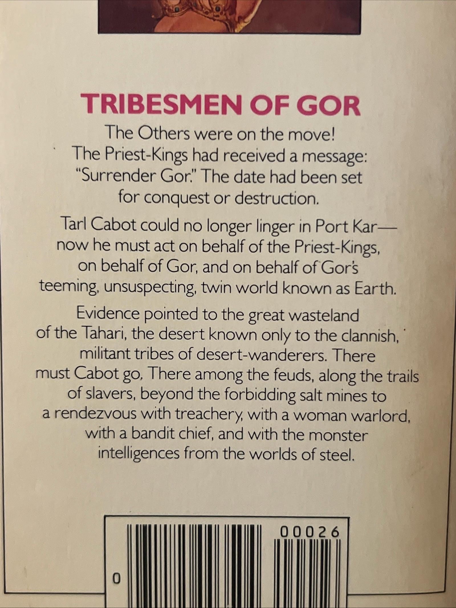Tribesmen Of GOR By John Norman - 1976 Paperback First Printing Edition