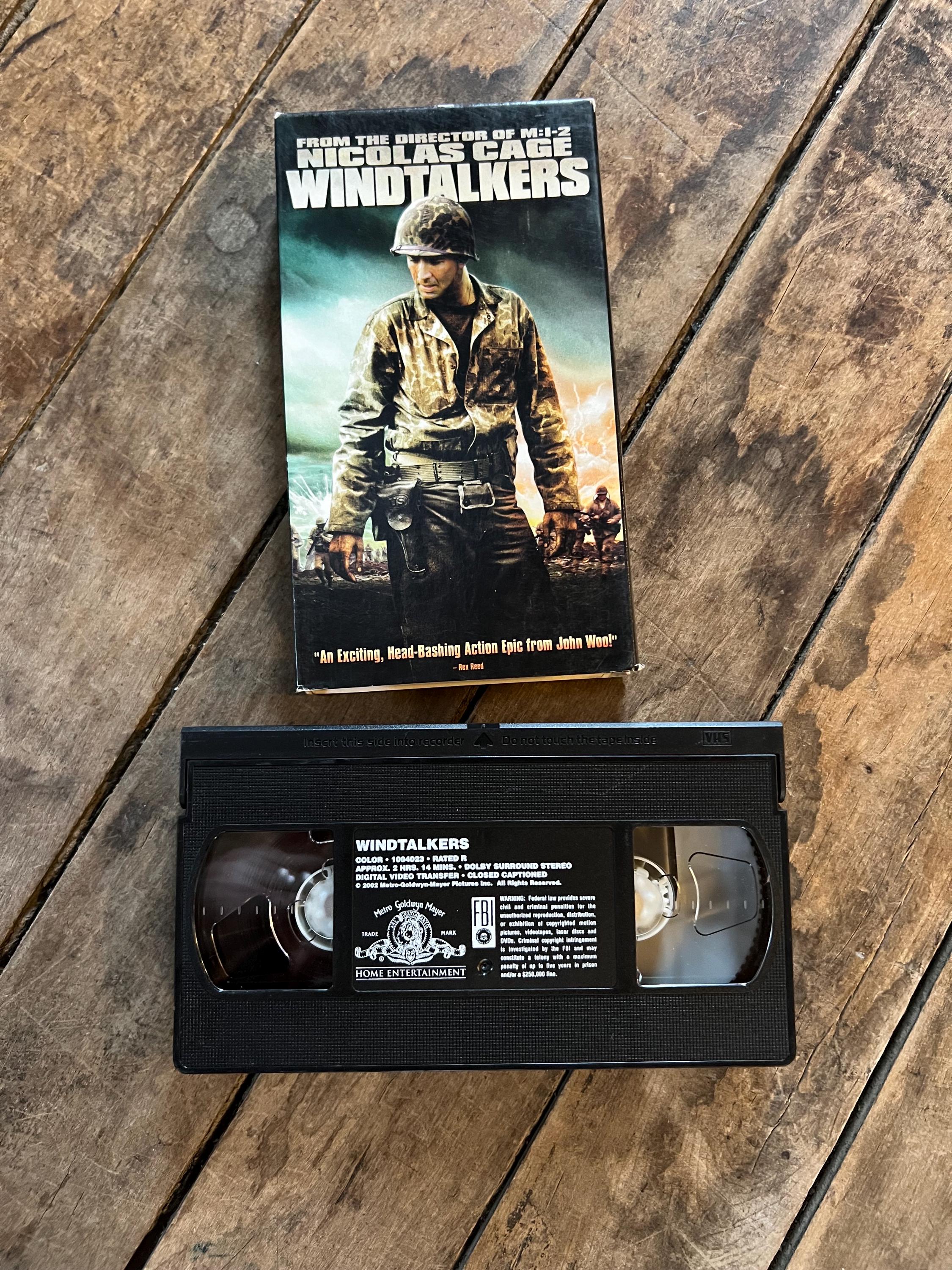 Windtalkers  ( VHS 2002) Starring- Nicolas Cage, Adam Beach & Mark Ruffalo