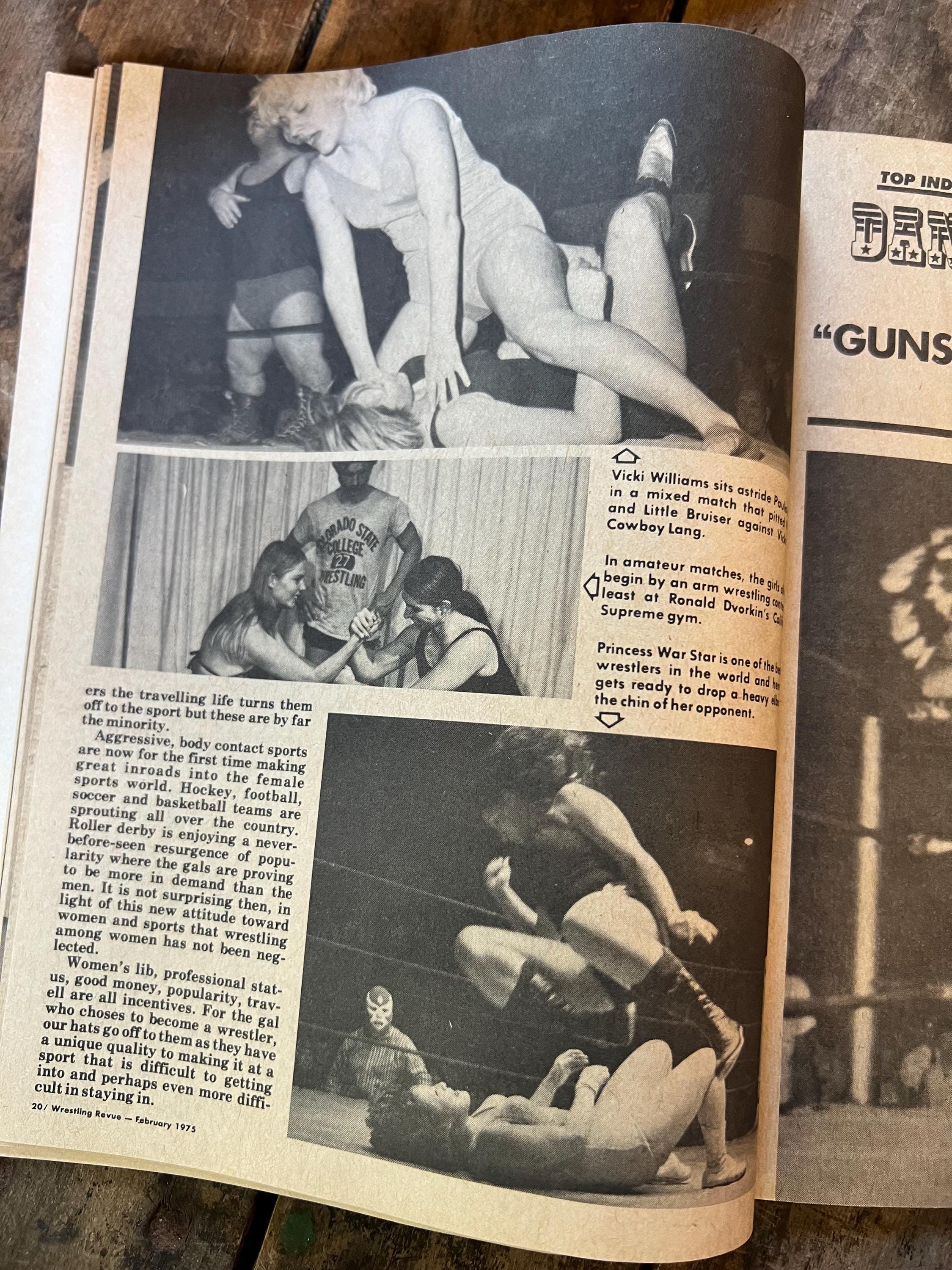 Vintage Wrestling Revue Magazine - February 1975 Issue - Pre WWF/WWE