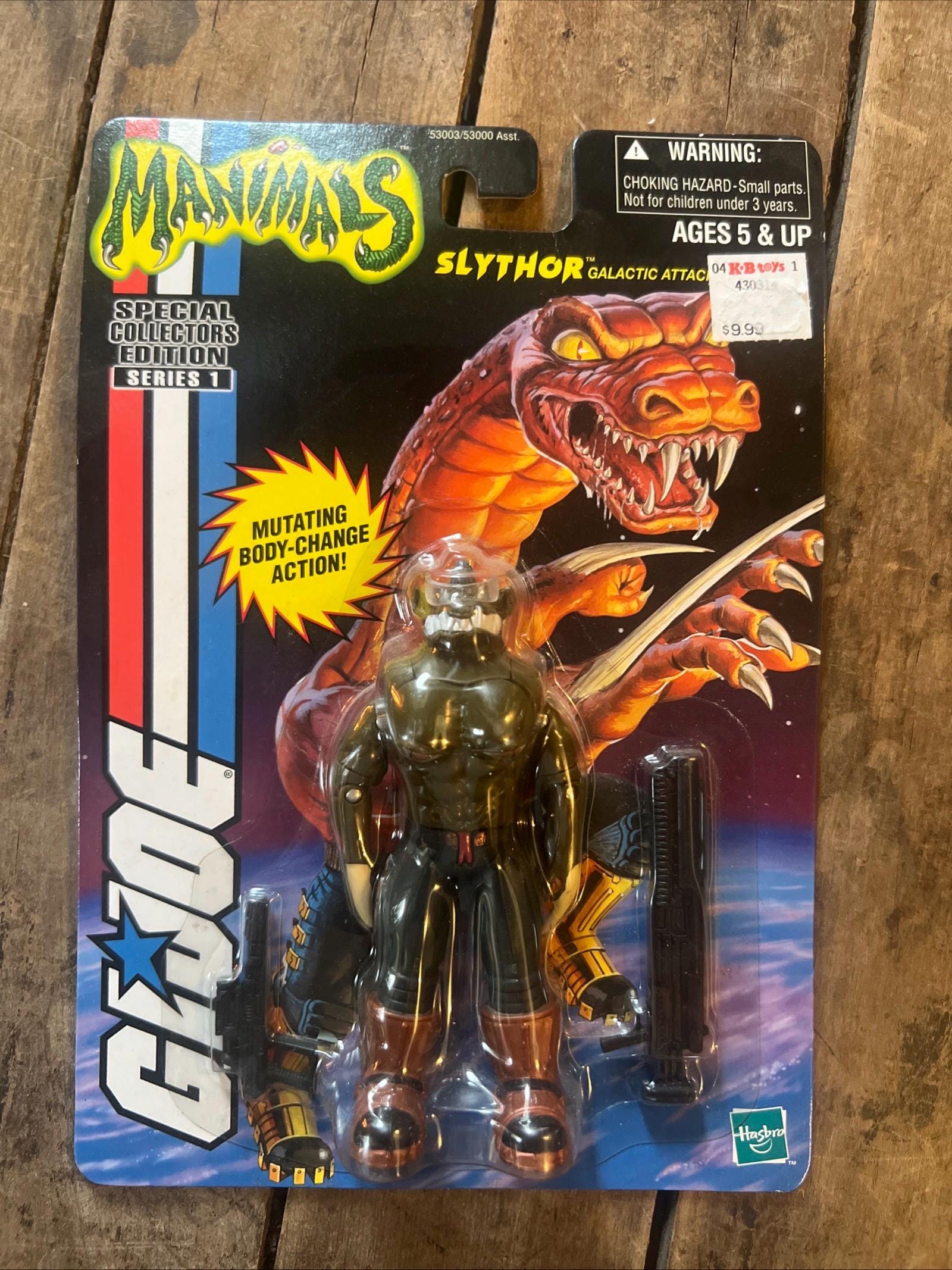 Hasbro GI JOE - MANIMALS Slythor Action Figure - Sealed Original Card Series 1 Special Collector’s Edition