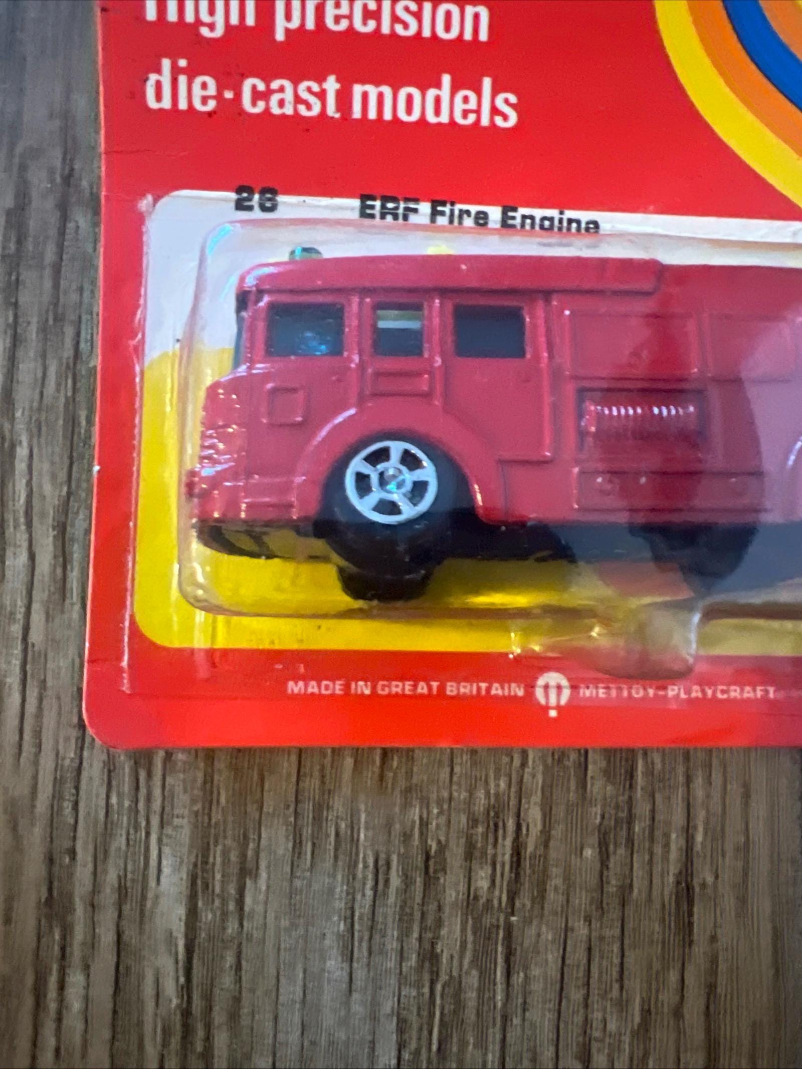 1976 Corgi Juniors ERF Fire Engine #26 - Sealed on Card
