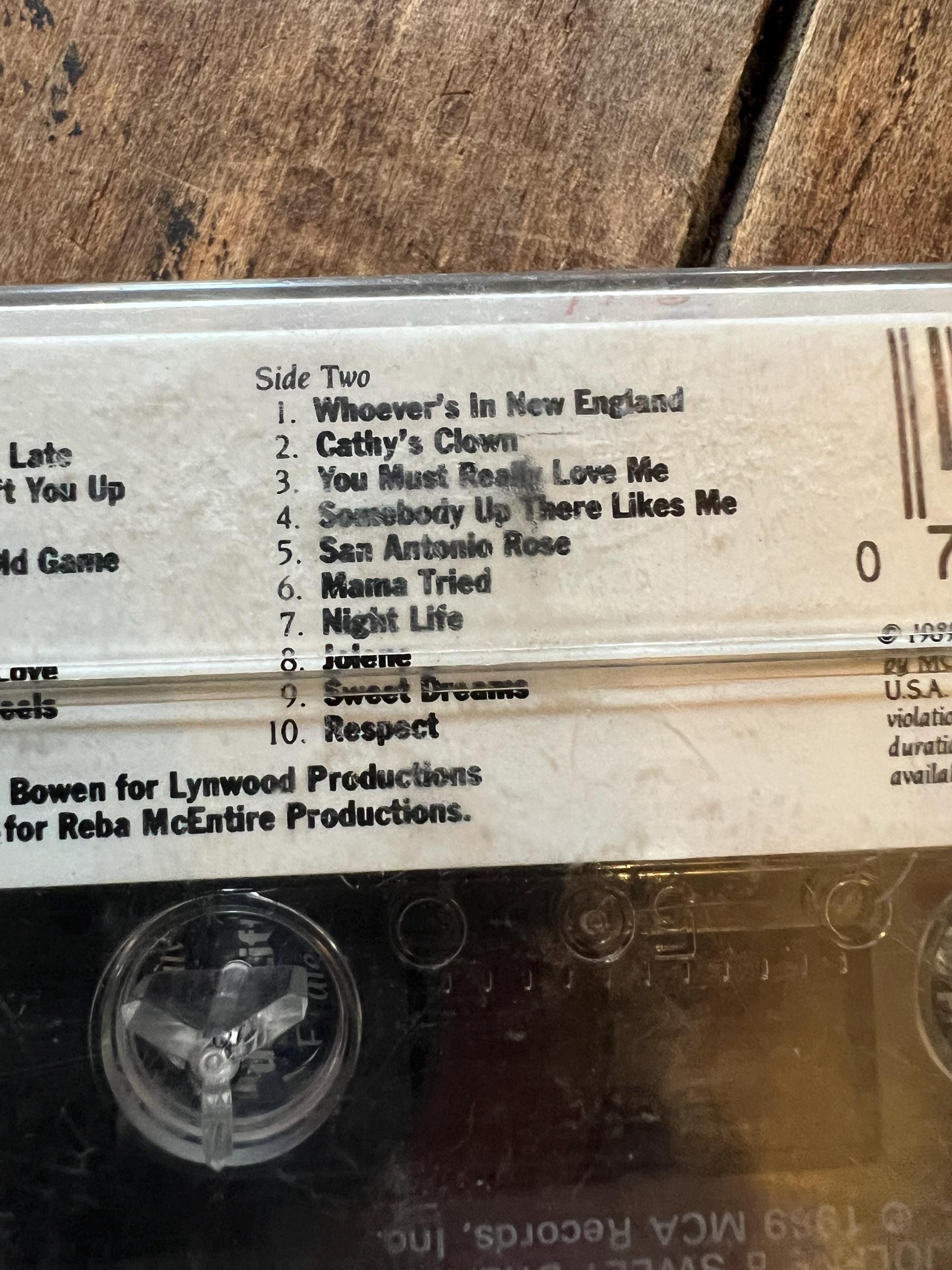 1989 Reba McEntire LIVE Cassette Tape - MCA Records Club Edition