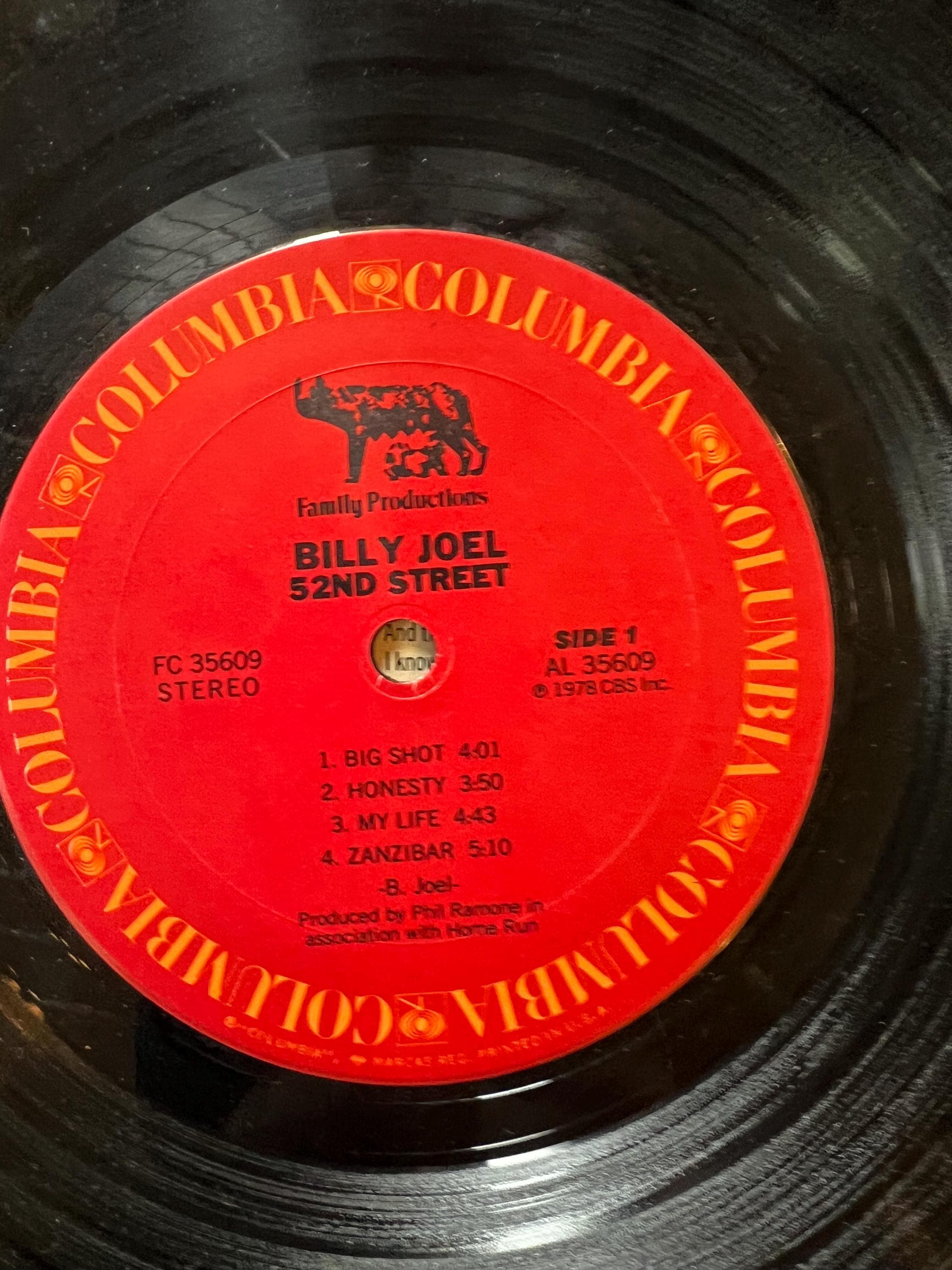 Billy Joel “52nd Street” - 1978 Columbia Records - LP Vinyl Album