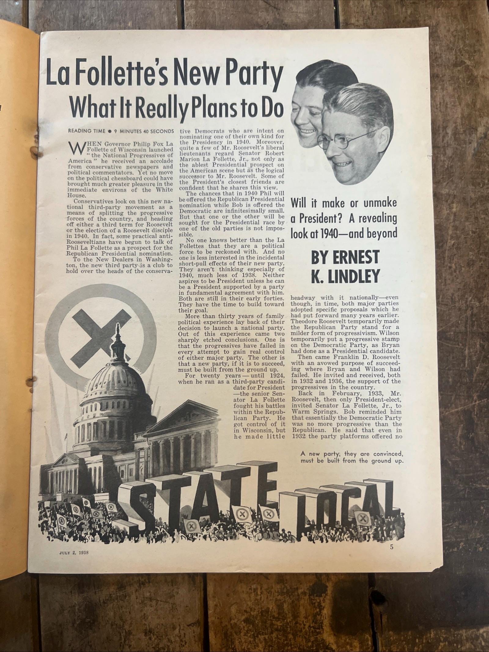 1938 Liberty Magazine – July Issue, Vintage Advertising Collectible