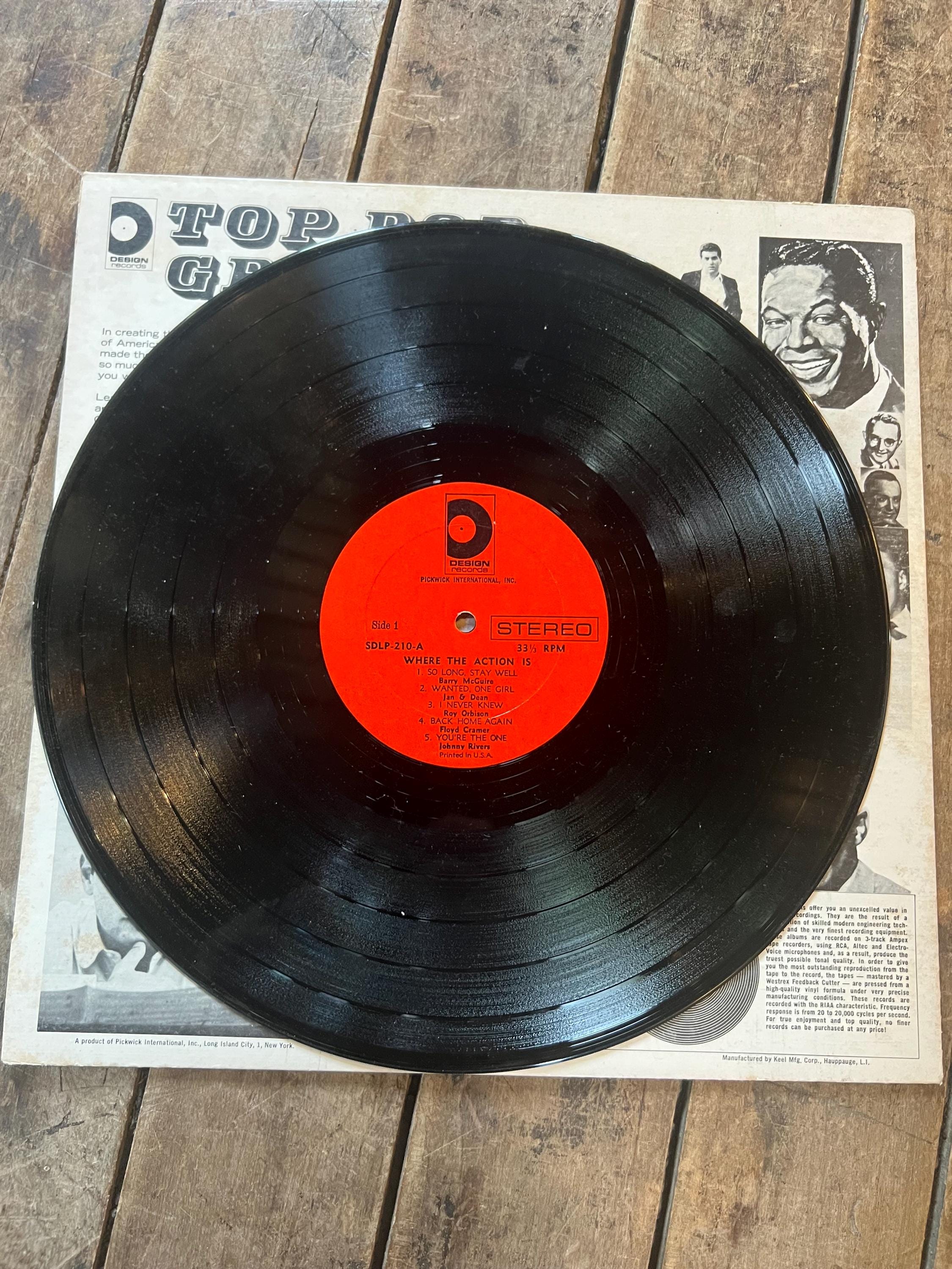 Vintage 1965 'Where The Action Is' Compilation LP - Rock & Roll Oldies