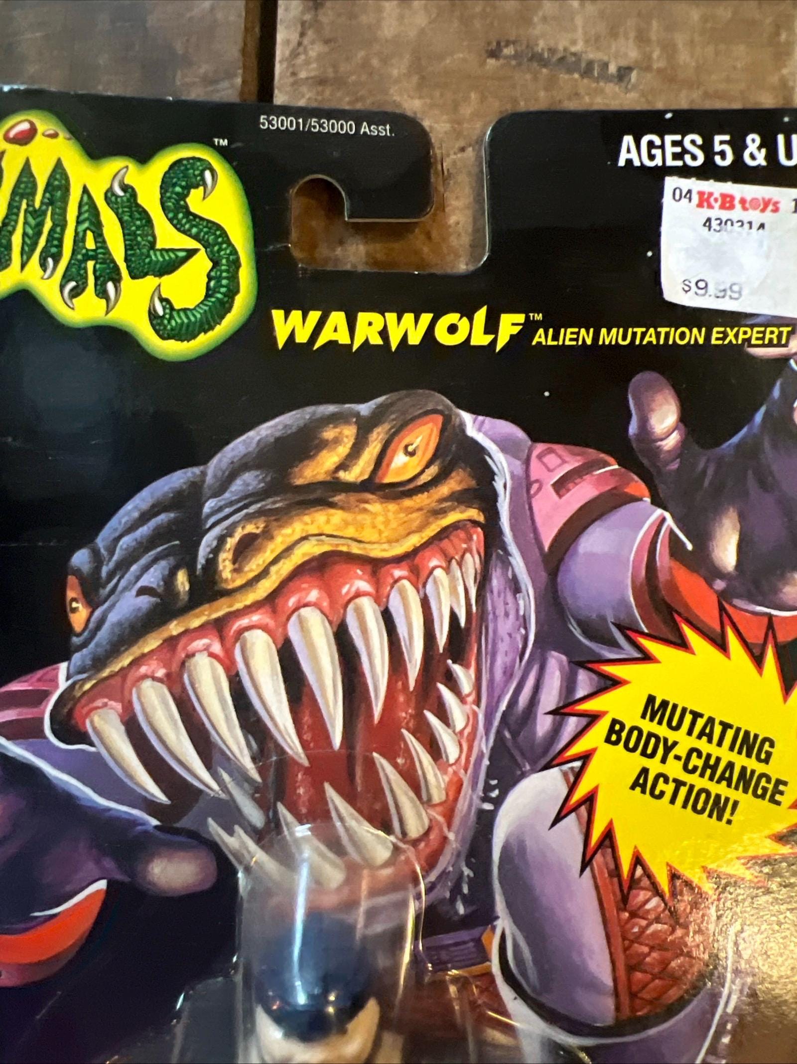 Hasbro GI JOE - MANIMALS Warwolf Action Figure - Sealed Original Card Series 1 Special Collector’s Edition