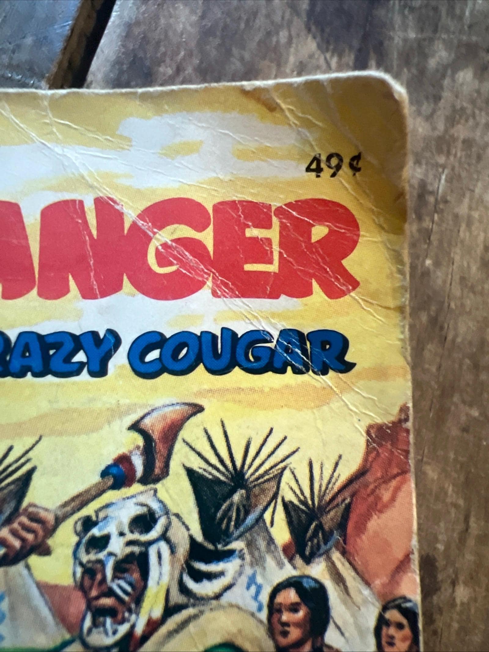 Vintage 1968 The Lone Ranger Book: Outwits Crazy Cougar, Whitman Book #5774